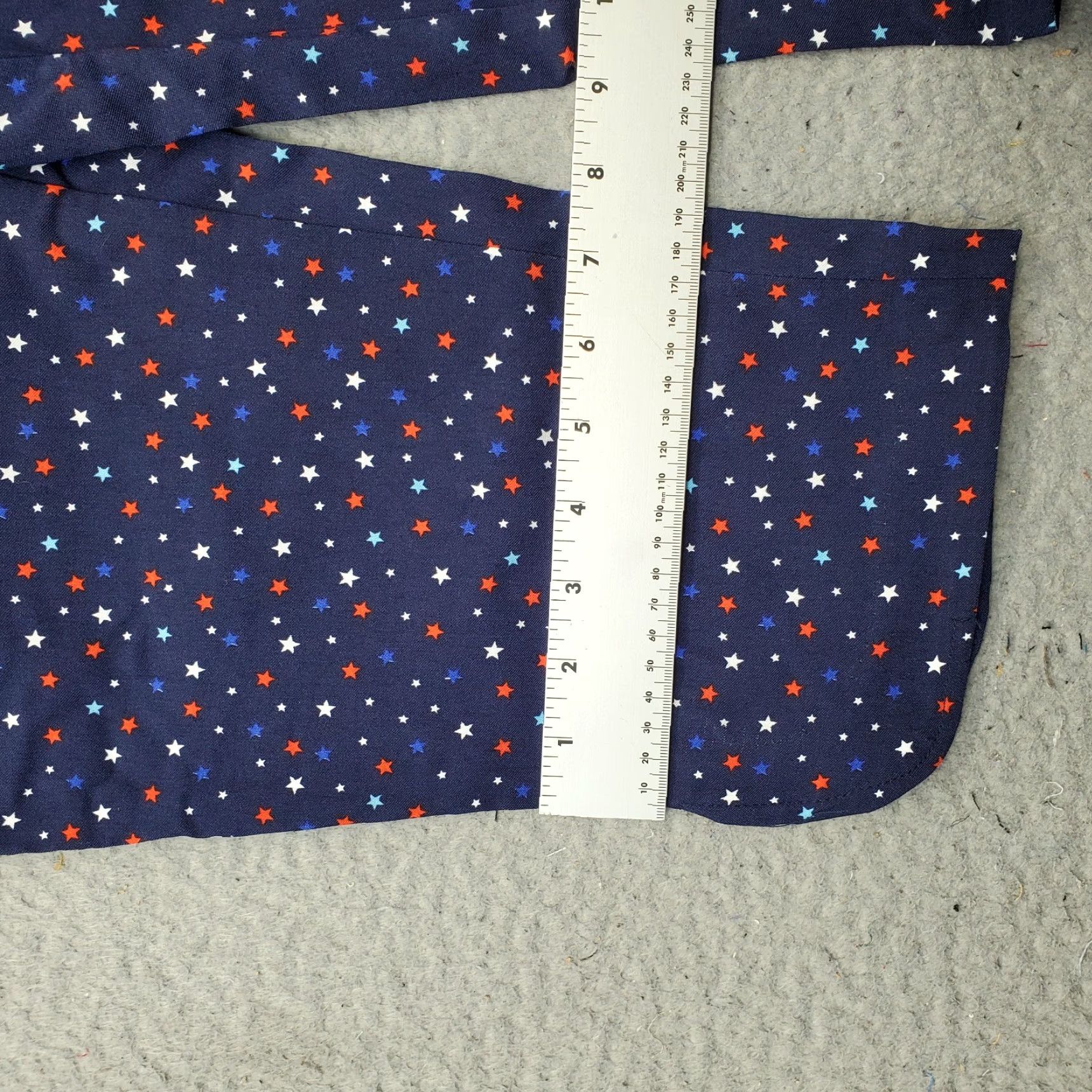 Vintage Kate Park Capri Pants Women's M Multi Stars Print Stretch Straight Leg Pull-On Size 32" / US 10 / IT 46 - 5 Thumbnail