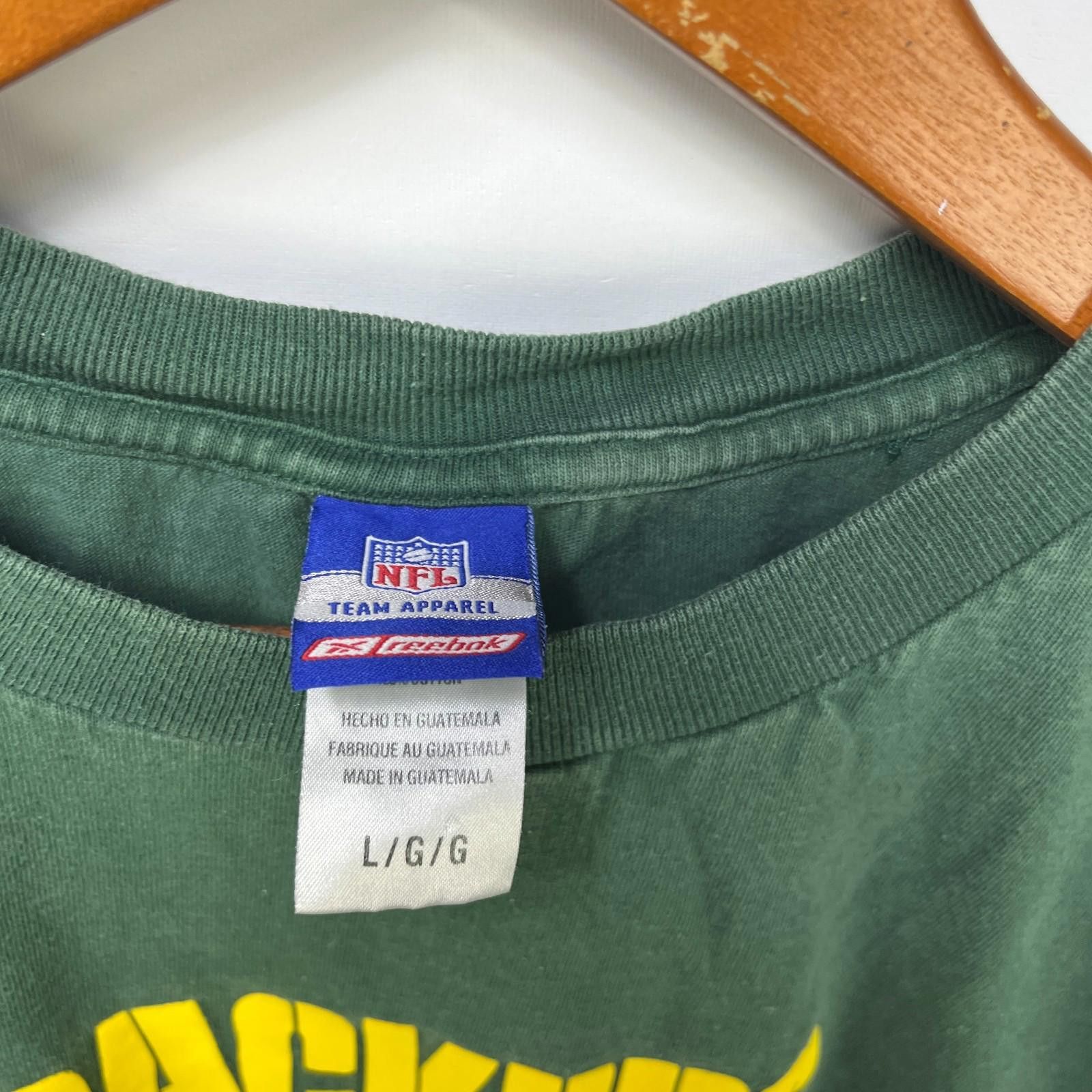 Reebok Vintage Green Bay Packers Reebok T-Shirt Large Size ONE SIZE - 3 Thumbnail