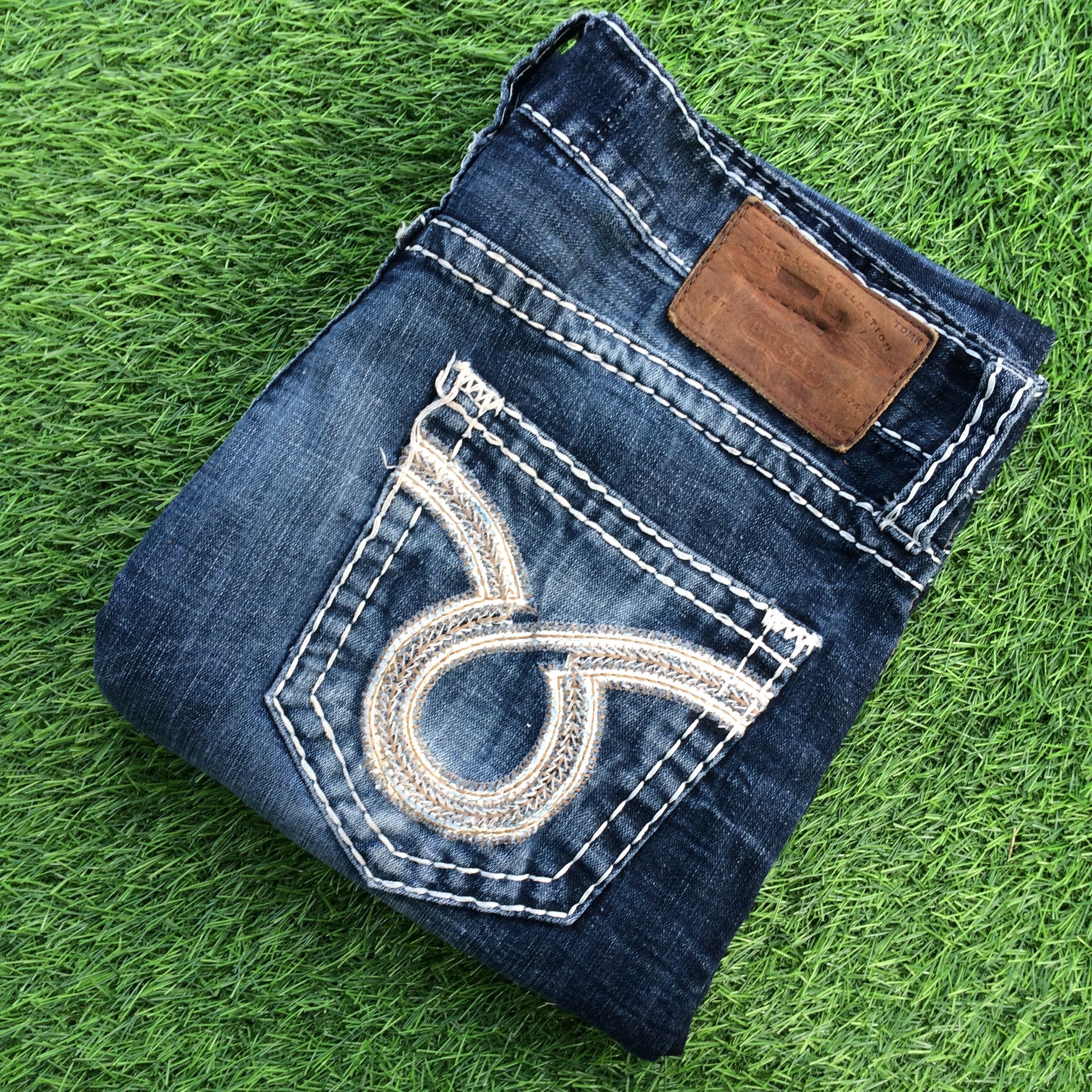 Big Star × Japanese Brand × Jean Big Star Bold Stitch Jeans D-871 Size US 34 / EU 50 - 9 Thumbnail