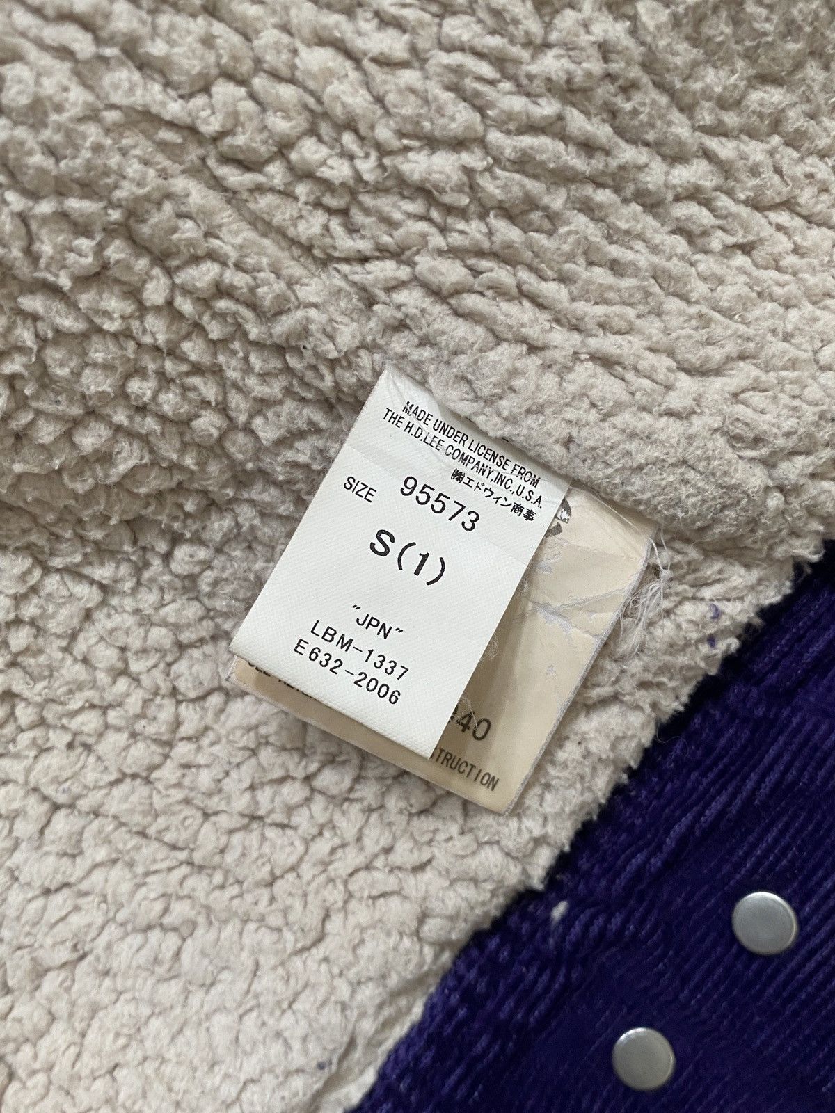 Lee Lee Storm Rider x Soe Sherpa Trucker Corduroy Jacket Size US S / EU 44-46 / 1 - 9 Thumbnail