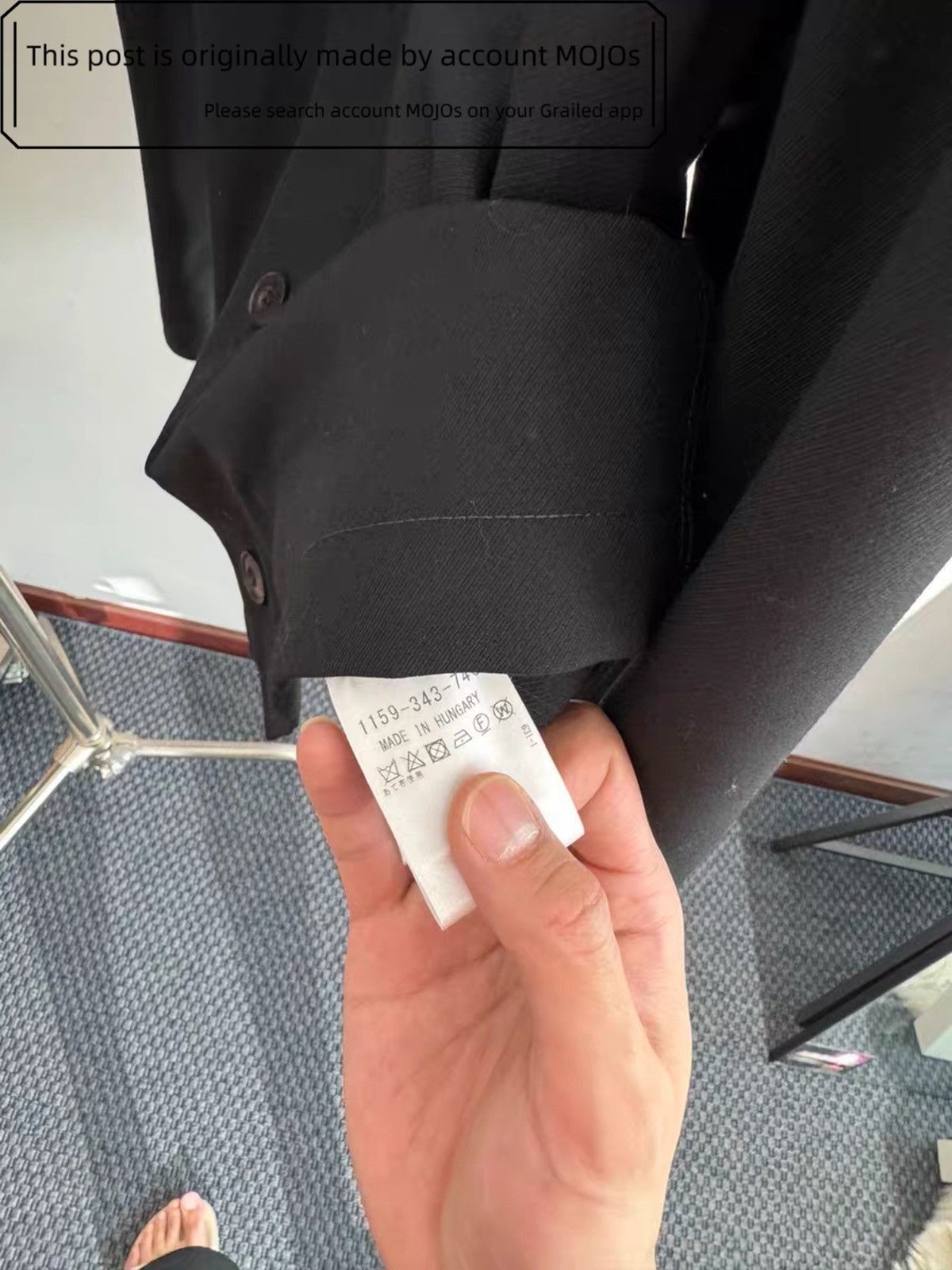 Lemaire Sz 46 Lemaire 19AW Collarless Blazer Jacket mojos1227 Size US S / EU 44-46 / 1 - 4 Thumbnail