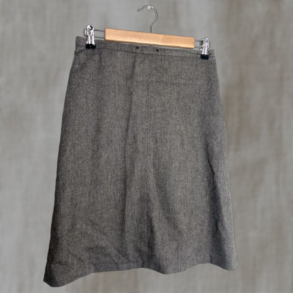 Banana Republic Banana Republic Skirt Gray Wool Stretch A-Line Side Zip 2 Knee Length Women MPN 26X21 Size 26" / US 2 / IT 38 - 1 Thumbnail
