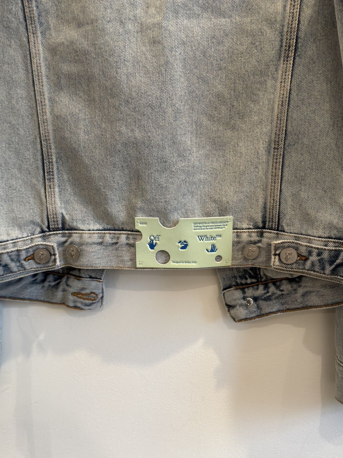 Off-White 1 of 10 Mykonos Exclusive Off White Denim Jacket Size US XS / EU 42 / 0 - 8 Thumbnail