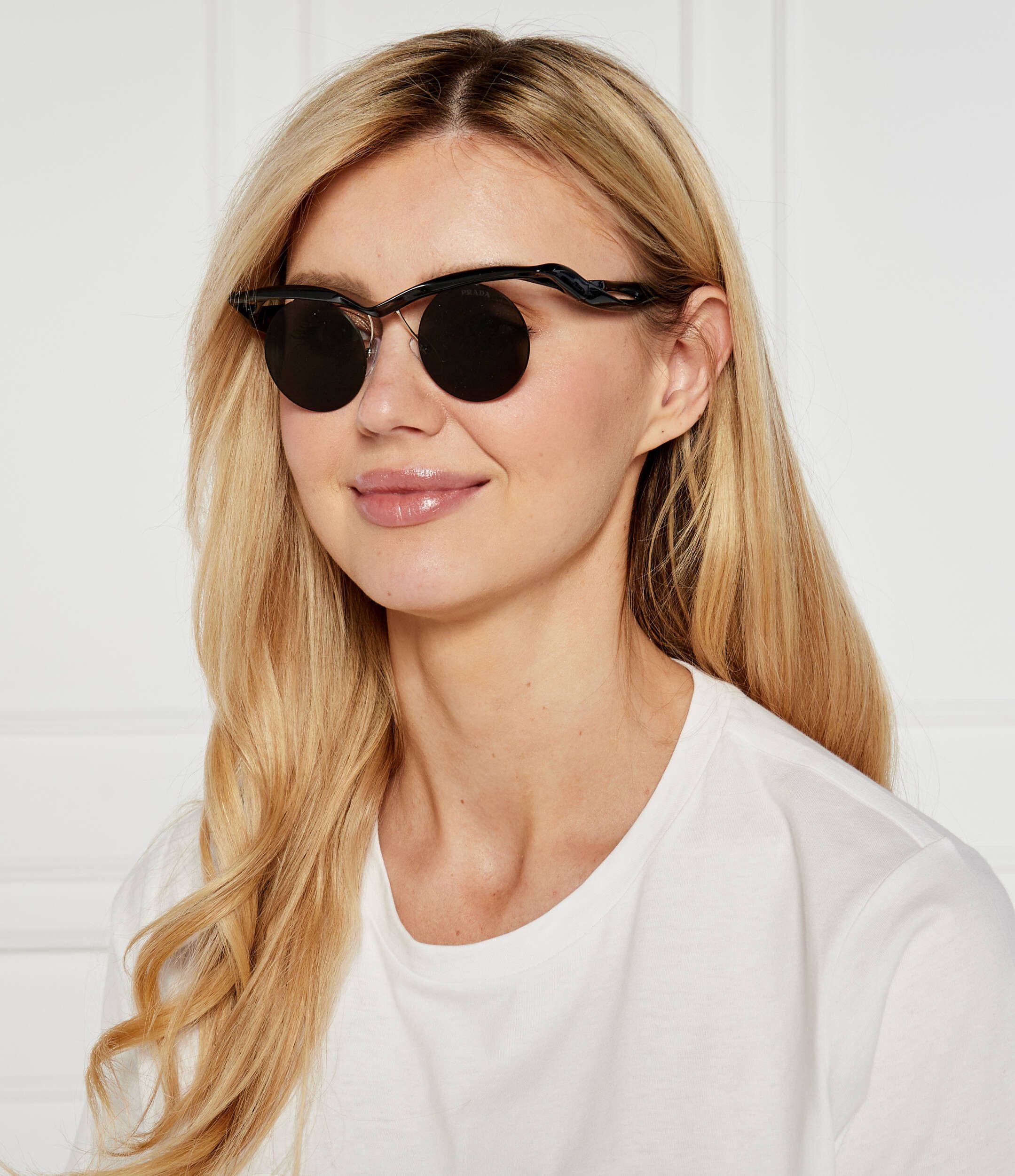 Prada NEW PRADA SUNGLASSES PRA18S 1AB5S0 BLACK PR A18S, SPR A18S Size ONE SIZE - 1 Thumbnail