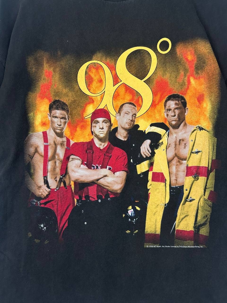 Band Tees Vintage 90s 98 Degrees T-Shirt – American Vocal R&B Group Size US XL / EU 56 / 4 - 5 Thumbnail