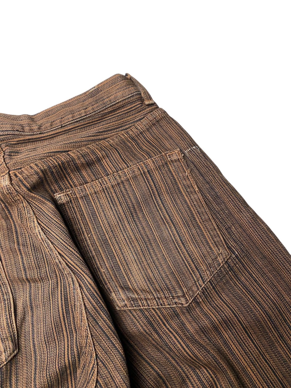 5351 POUR LES HOMMES 2000's Semantic Design Flared Tuxedo Custom Jeans Size US 26 / EU 42 - 14 Thumbnail