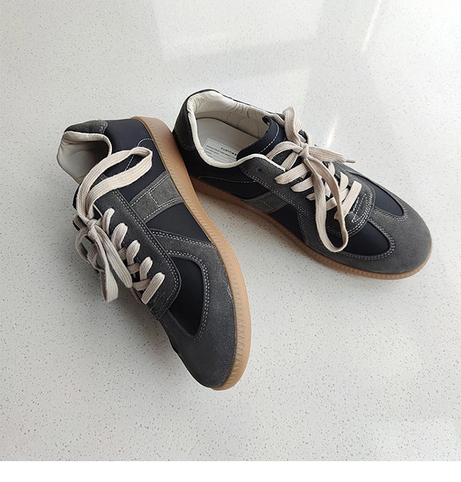 Vintage Army Military Retro Sneakers - Gray & Black Size US 10 / EU 43 - 3 Thumbnail