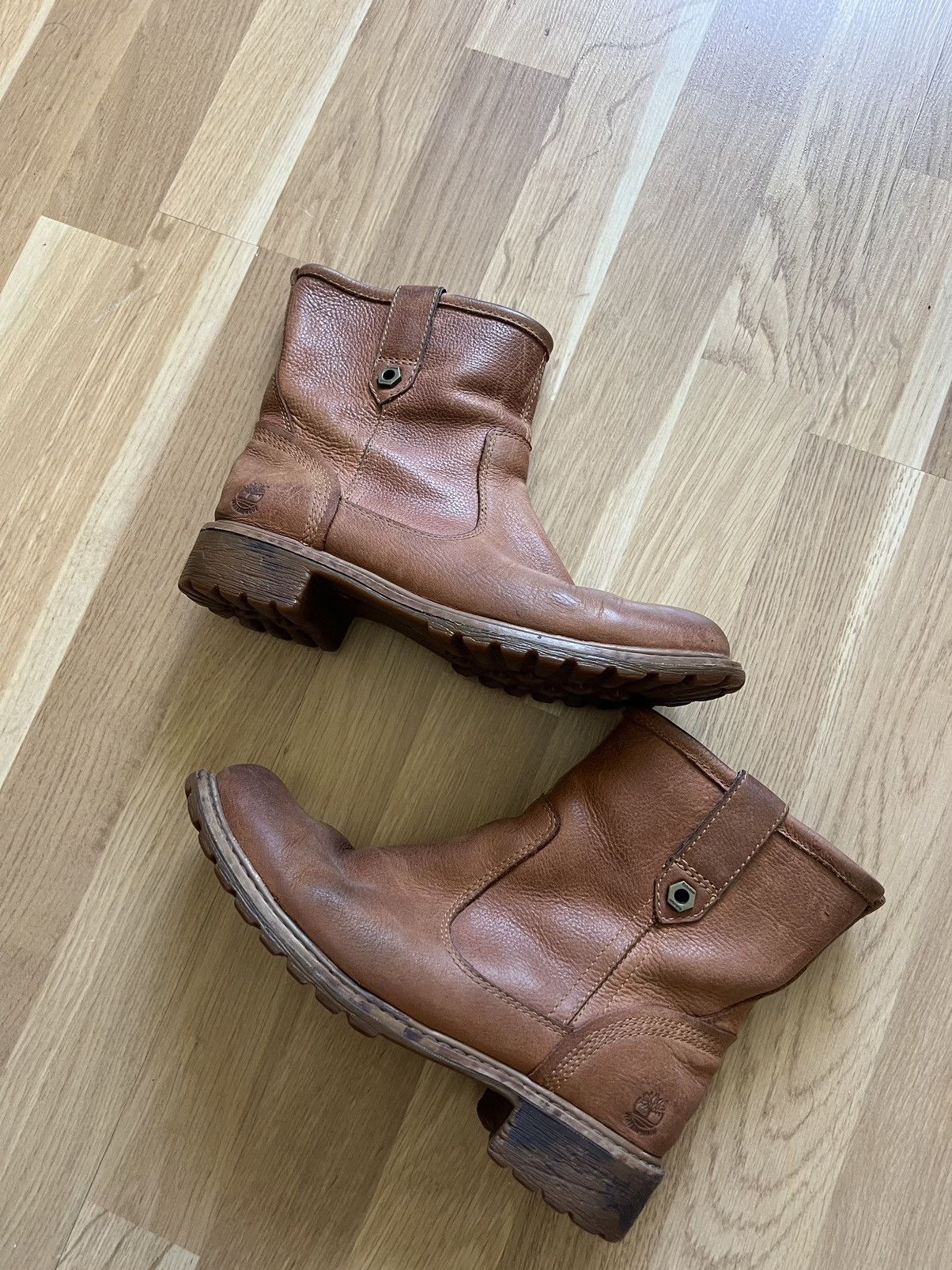 Timberland × Vintage Vintage Timberland cowboy leather boots as98 style 90s brown Size US 7 / EU 40 - 3 Thumbnail