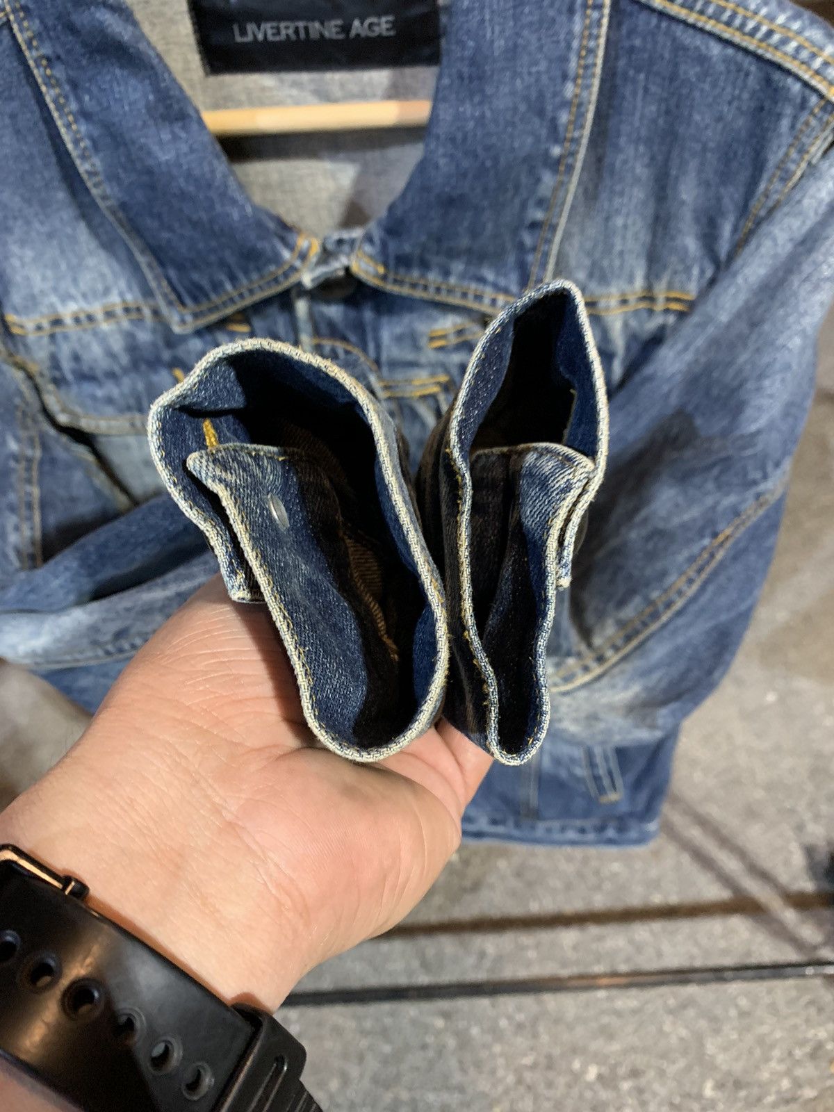 Japanese Brand Livertine Age Denim Jacket Size US M / EU 48-50 / 2 - 6 Thumbnail