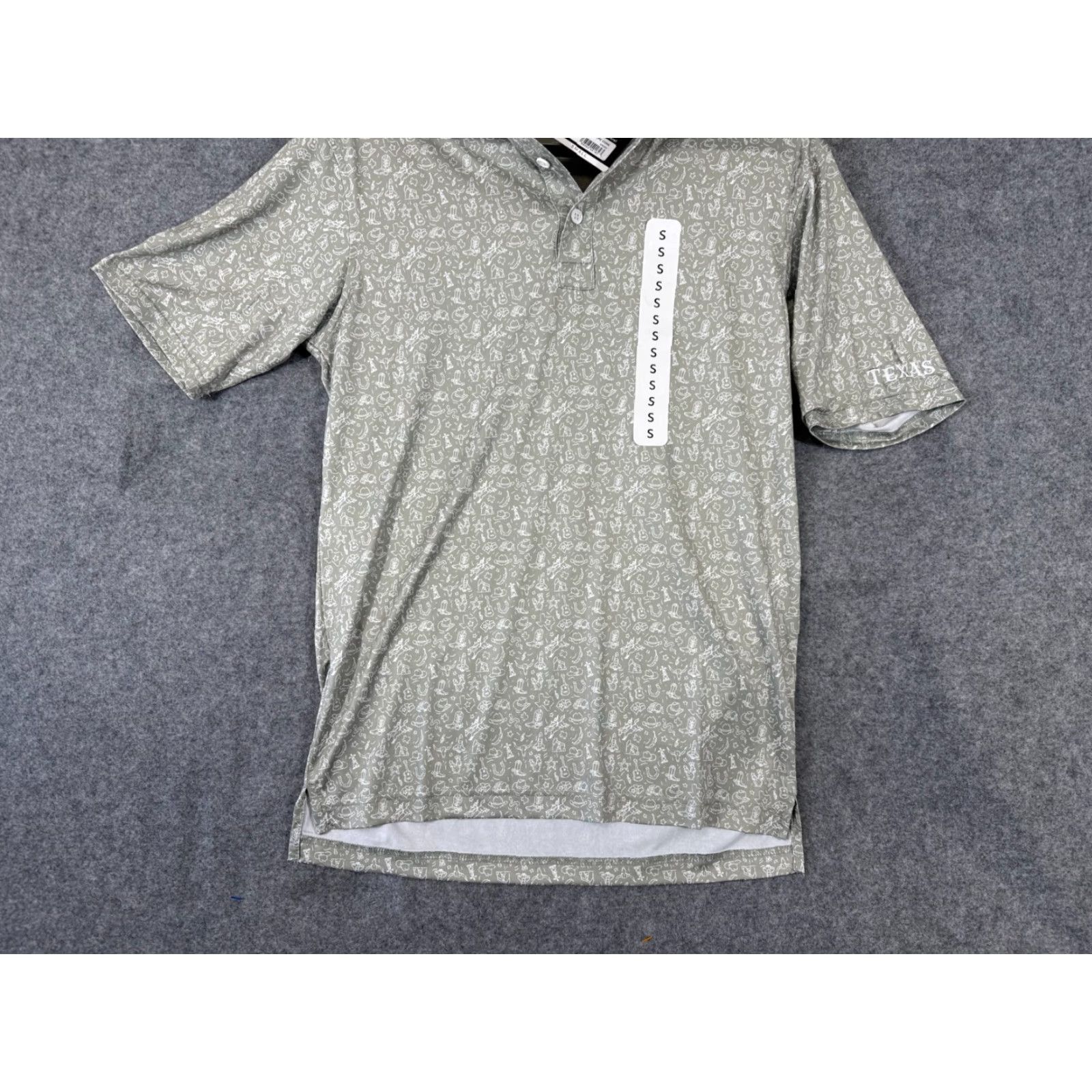 Vintage State Of Mine Texas Performance Golf Polo Shirt Mens S Green Short Sleeve NWT Size US S / EU 44-46 / 1 - 4 Thumbnail