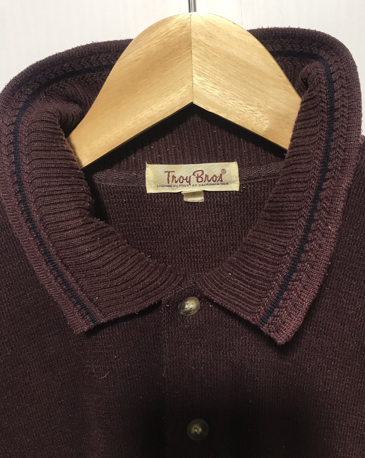 Japanese Brand × Vintage Vintage Troy Bros Button Up Sweatshirt Size US L / EU 52-54 / 3 - 5 Thumbnail