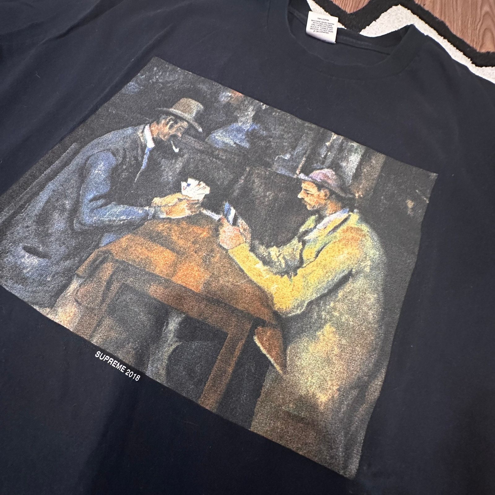 Supreme Supreme Cards Tee – Navy – Size XL – Gently Used Size US XL / EU 56 / 4 - 5 Thumbnail