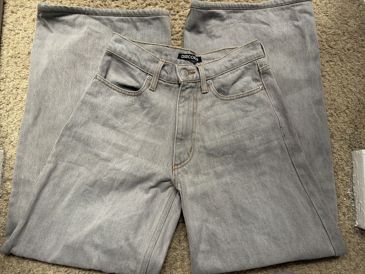 Other Discont’d Bleached Gray Baggy Denim Size US 26 / EU 42 - 4 Thumbnail