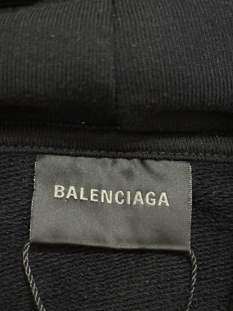 Balenciaga Balenciaga Hooded Sweatshirt with Graffiti and Dripping Le Size US XS / EU 42 / 0 - 3 Thumbnail