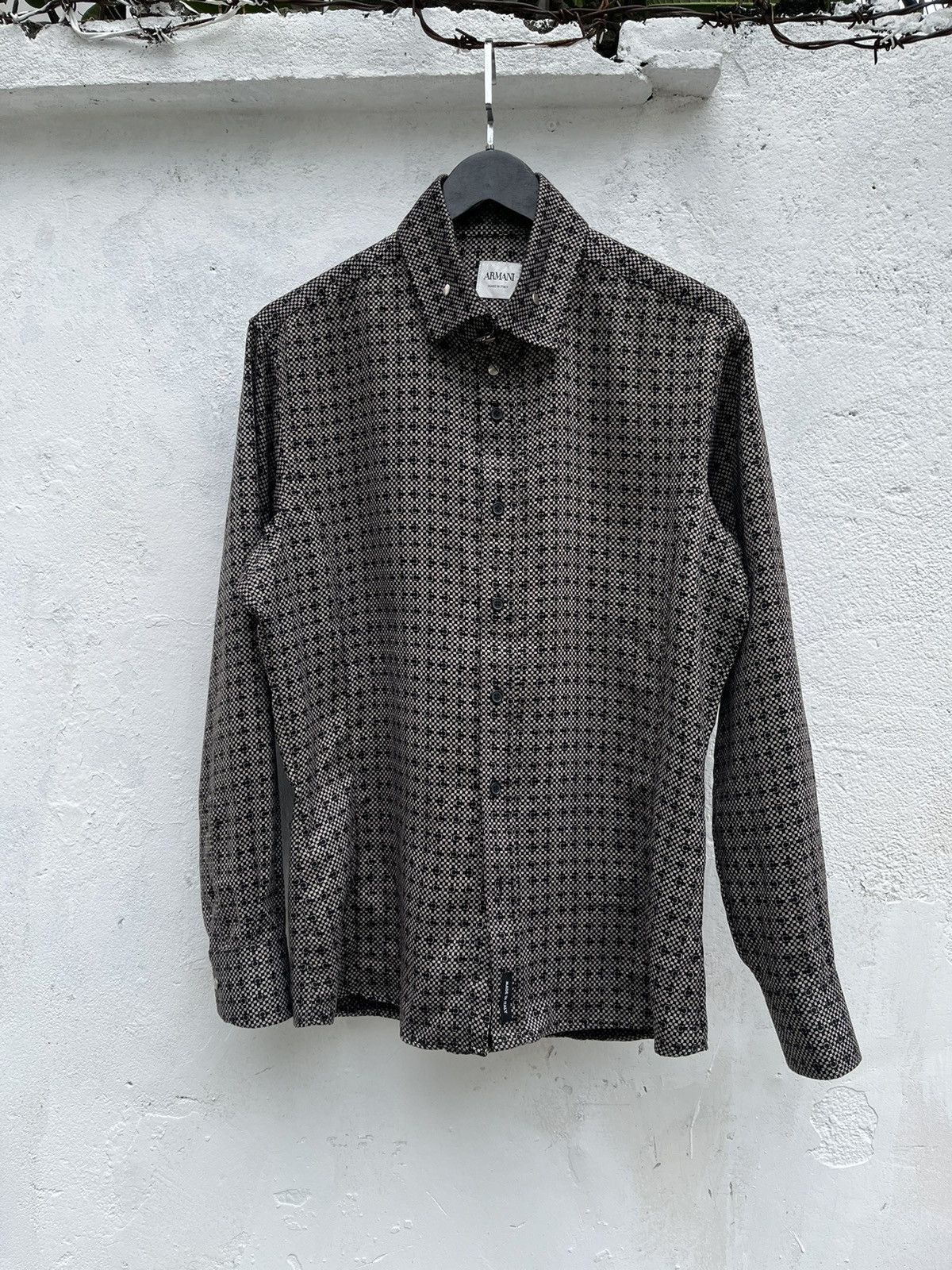 Armani Exchange × Giorgio Armani GIORGIO ARMANI C PATTERN SHIRT Size US L / EU 52-54 / 3 - 2 Thumbnail