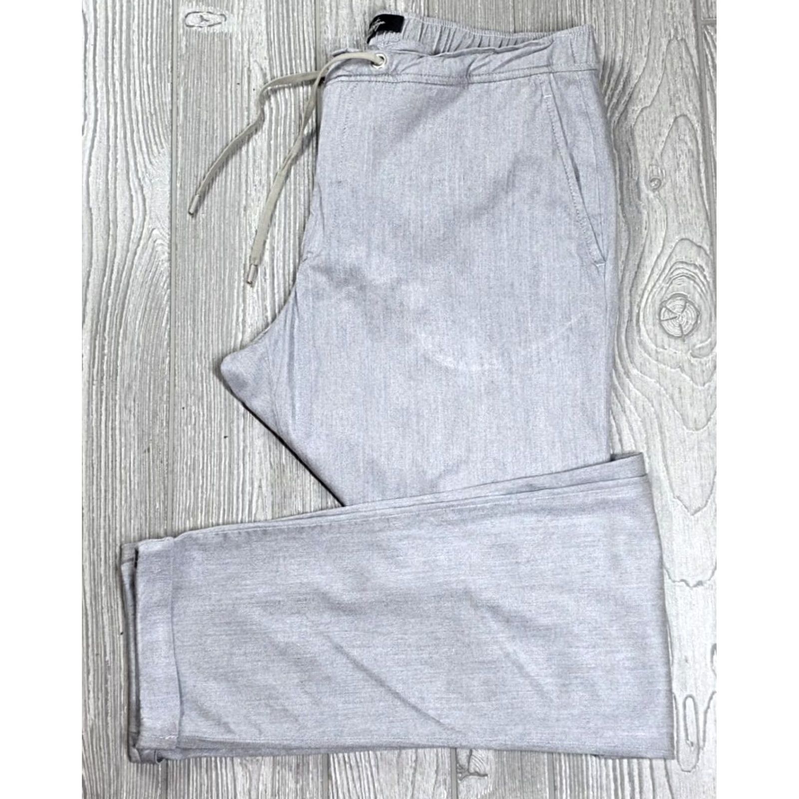 Vintage 34 Heritage Formia Pants Mens 34x34 Gray Elastic Waist Chino Lyocell Stretch Size US 34 / EU 50 - 2 Thumbnail