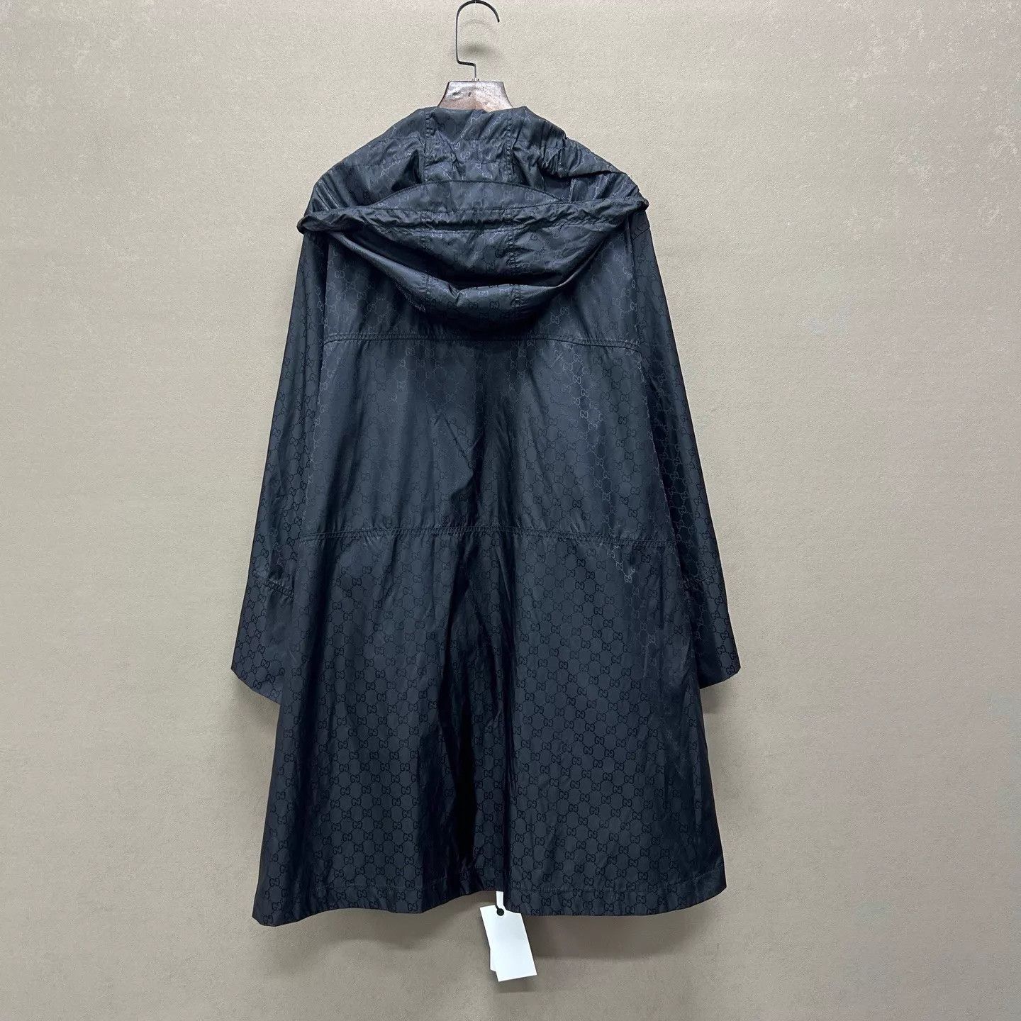 Gucci Gucci GG logo black zipper hooded long coat 36 Size XS / US 0-2 / IT 36-38 - 2 Thumbnail