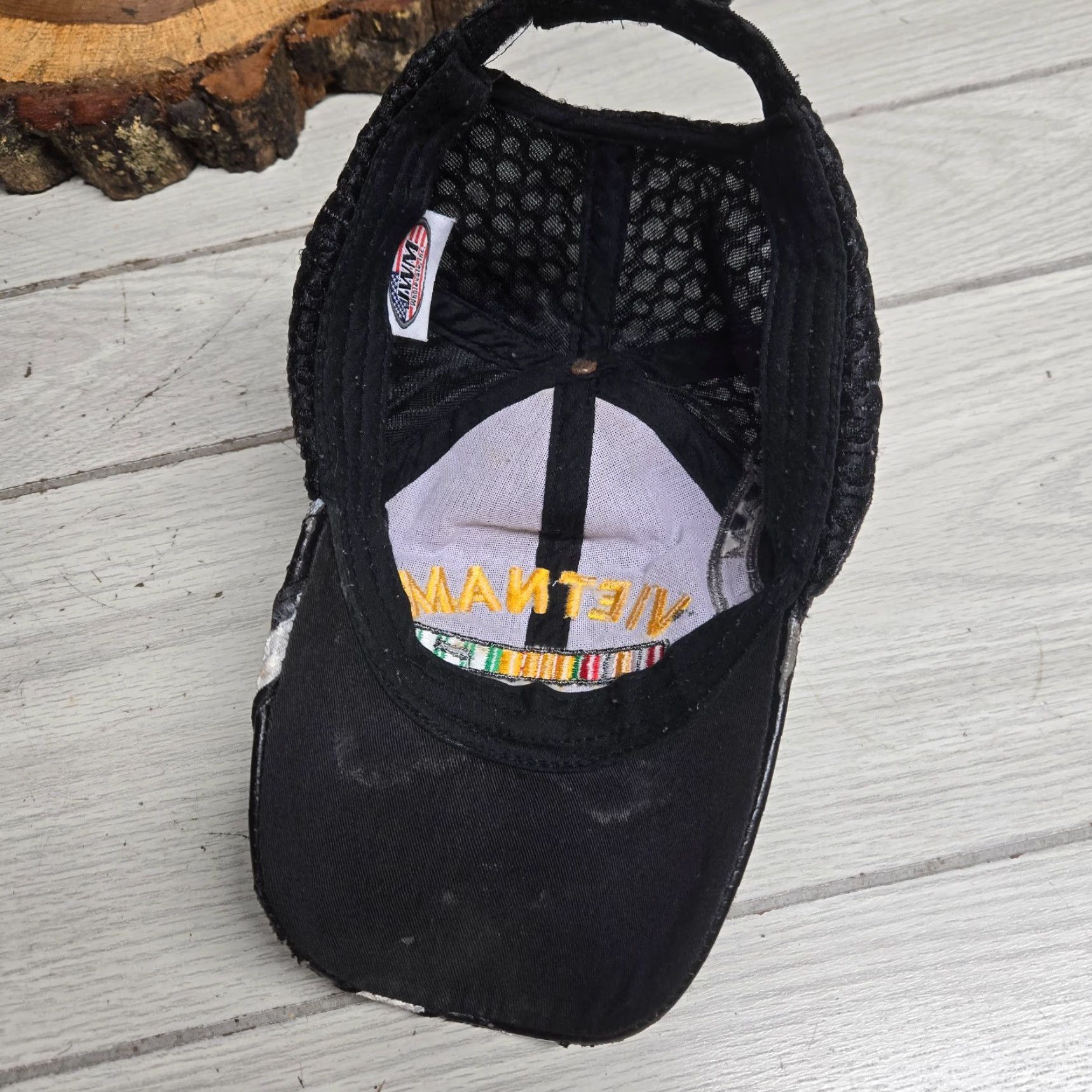Vintage Veteran Hat Trucker Cap Adjustable Black US Navy Vietnam Vietnam War Vet Men’s Cap Hat Size ONE SIZE - 5 Thumbnail