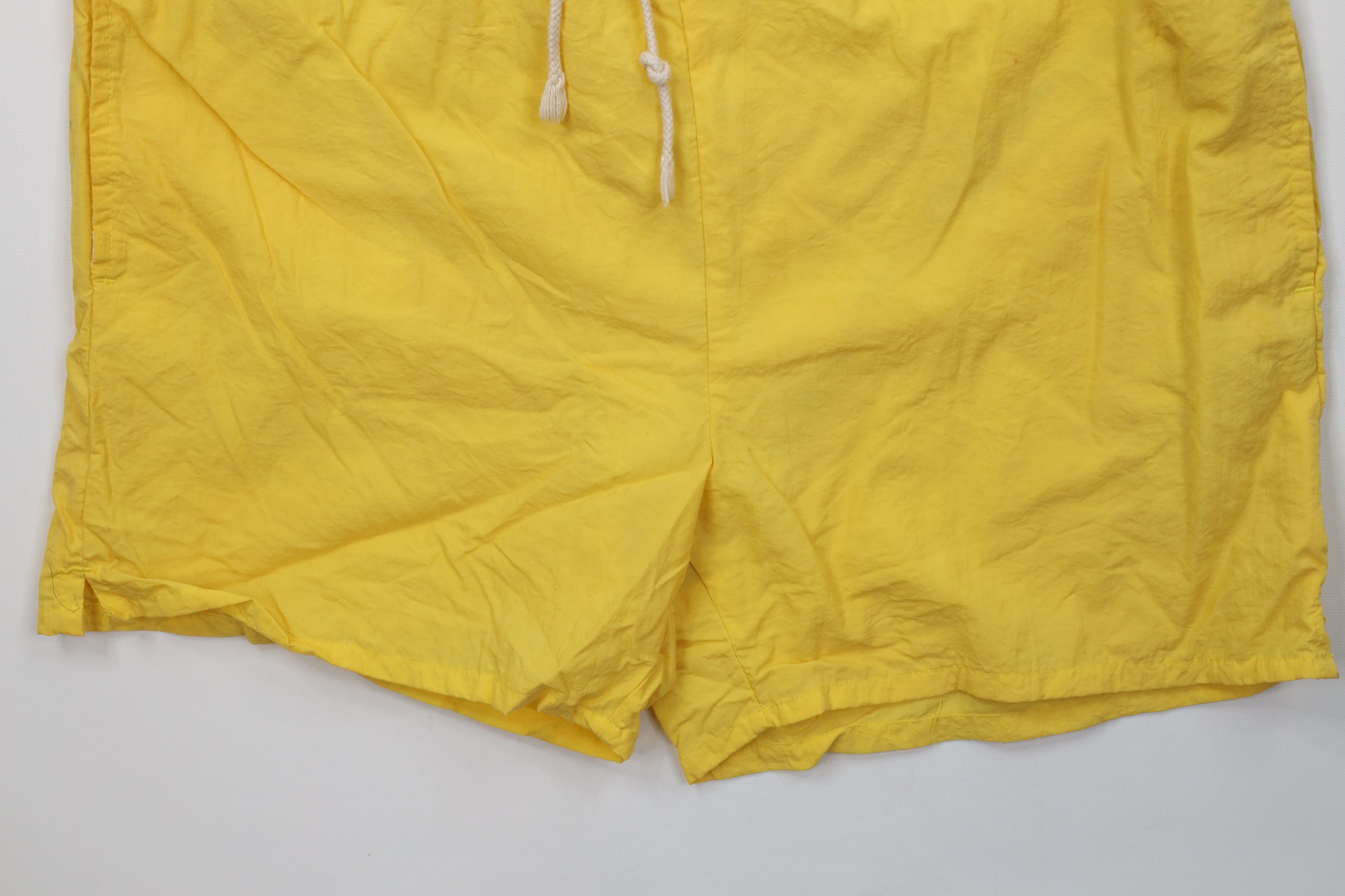 Vintage Vintage 80s 90s Streetwear Surf Swim Trunks Shorts Yellow Size US 32 / EU 48 - 4 Thumbnail