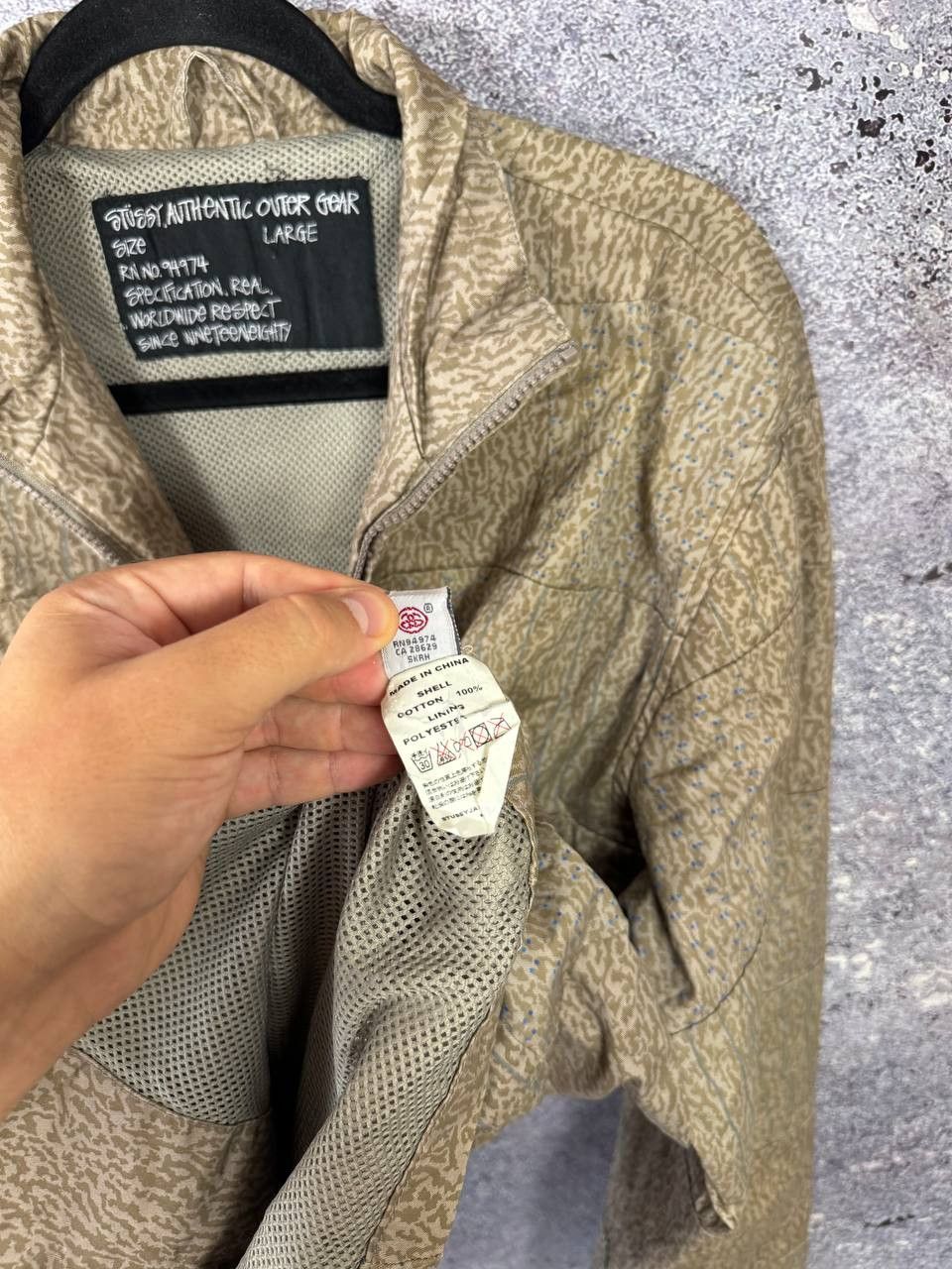 Stussy 🔥90's STUSSY VINTAGE MILITARY CAMO JACKET Y2K LARGE Size US L / EU 52-54 / 3 - 12 Thumbnail