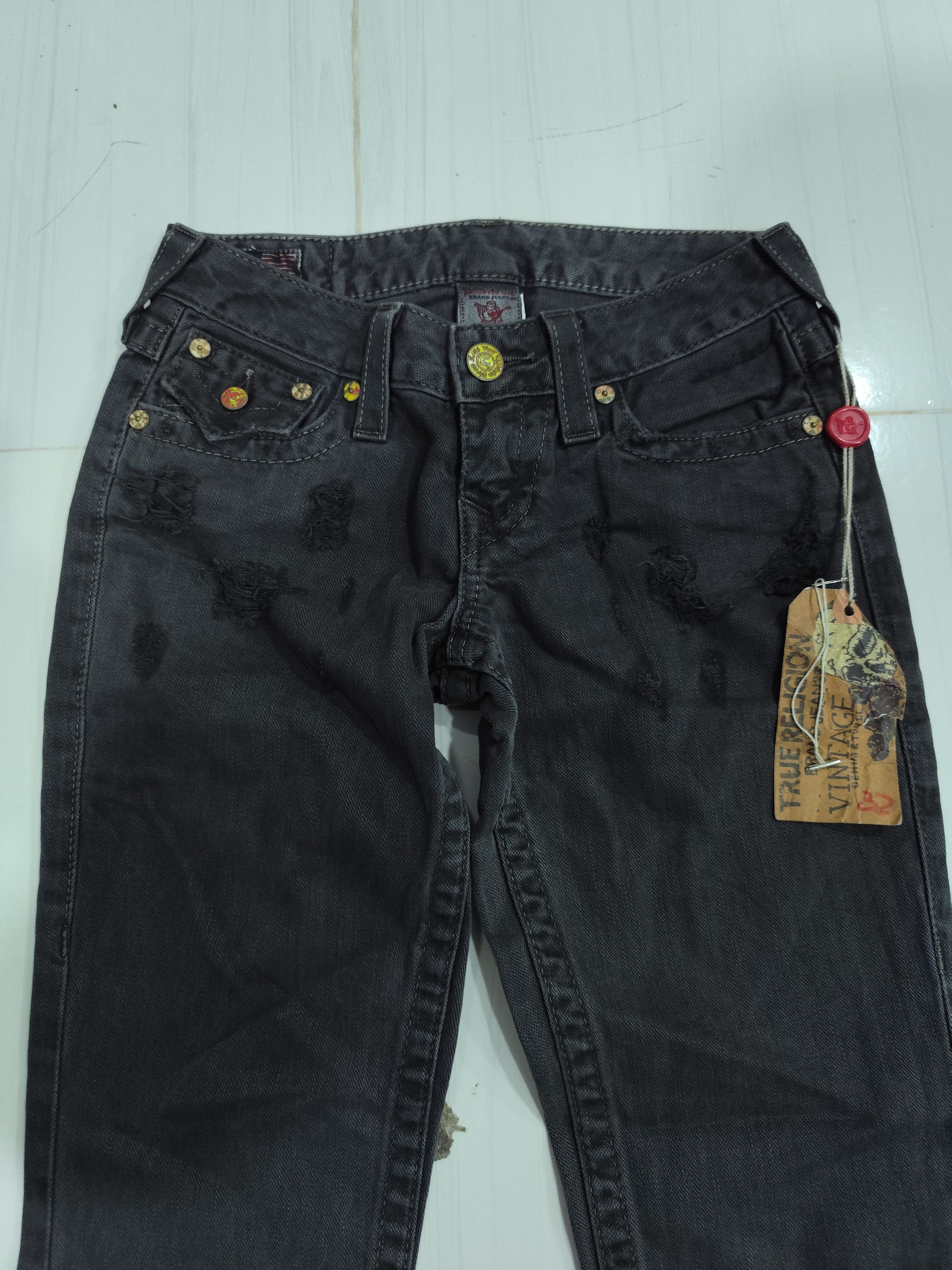 True Religion True religion vintage denim & twill billy charcoal Size 27" / US 4 / IT 40 - 2 Thumbnail
