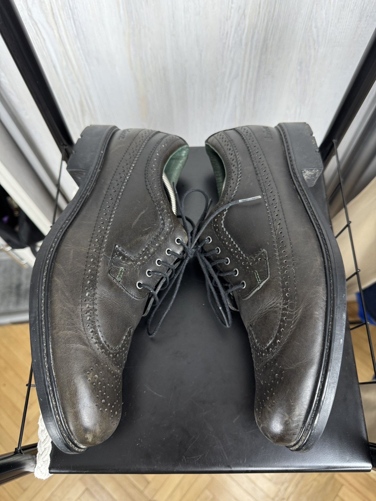 Barbour Barbour Tech black leather Oxford Derby shoes Size US 12 / EU 45 - 9 Thumbnail