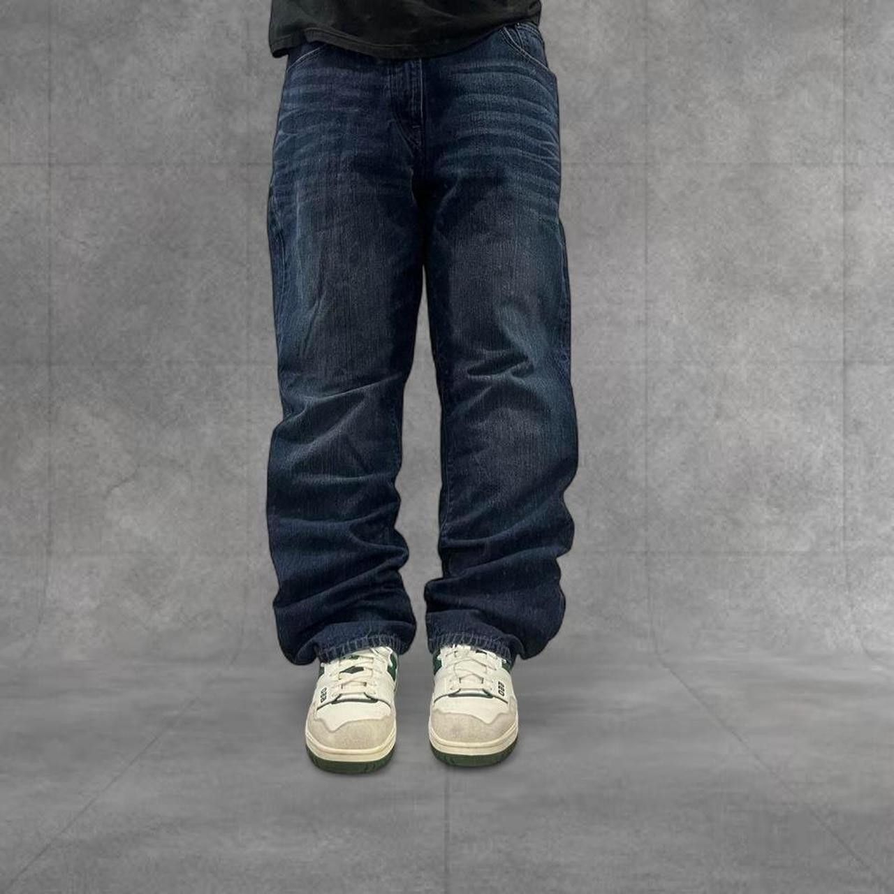 Vintage Crazy Vintage Y2K/2000s Grunge Dark Wash Denim jeans Skater Essential! Size US 36 / EU 52 - 1 Thumbnail