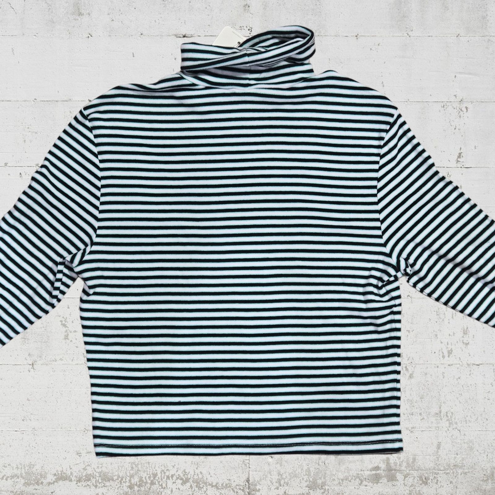 Levi's Levi's Striped Rib Knit Turtleneck Crop Top Small Y2K NWT Size S / US 4 / IT 40 - 3 Thumbnail