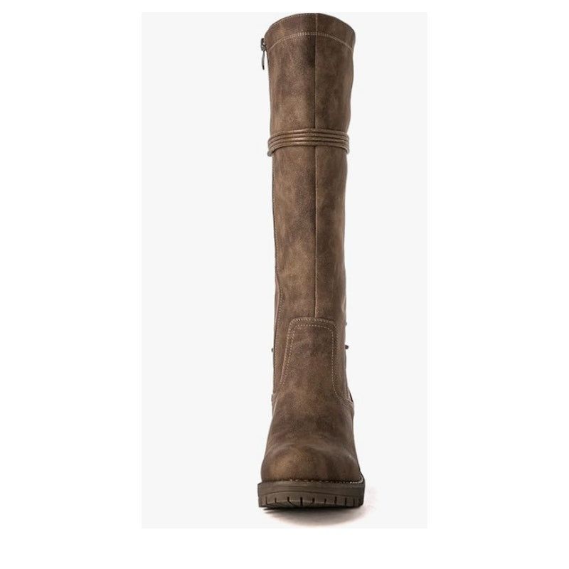 The Unbranded Brand Women's Lace Up Back Knee High Fashion Boots SIZE 6.5 Size US 7.5 / IT 37.5 - 4 Thumbnail