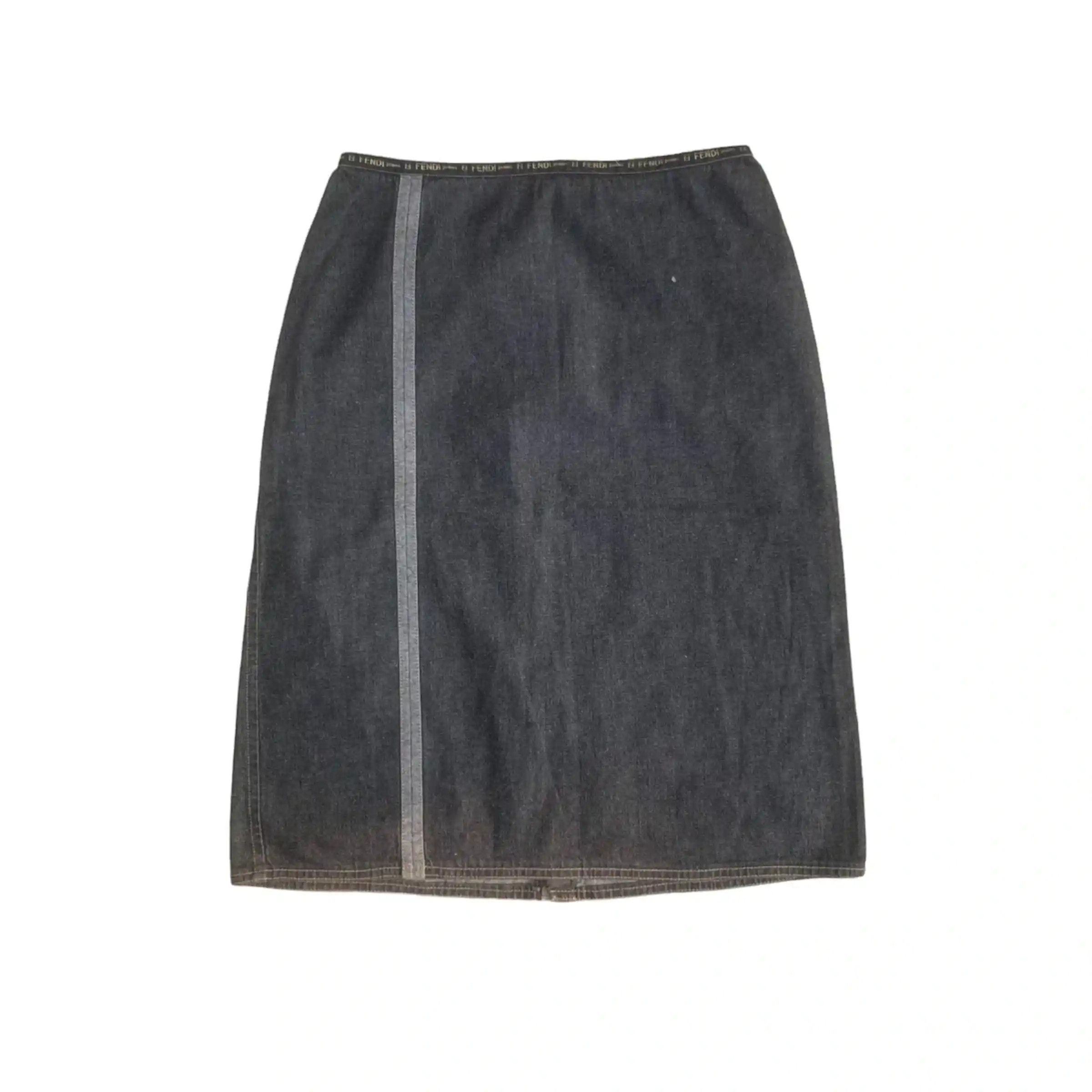 Fendi Fendi Linen Beige Longuette Skirt | Grailed