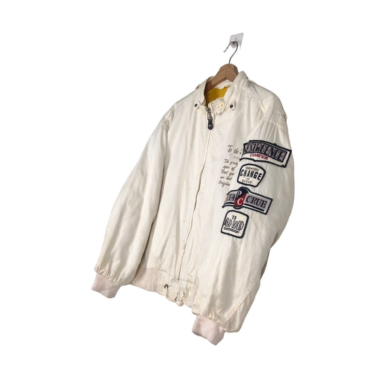 Japanese Brand 🔥Vintage Bomber Jacket Biker Union Made Japan Big Logo Size US M / EU 48-50 / 2 - 2 Thumbnail