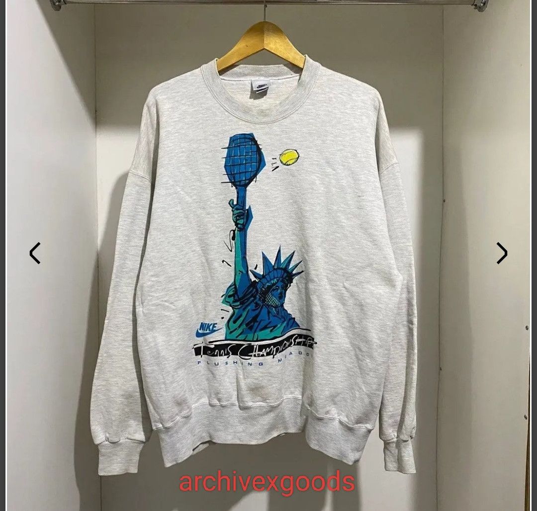 Nike Vintage Nike Flushing Meadow Tennis Sweatshirts Size US XL / EU 56 / 4 - 8 Thumbnail