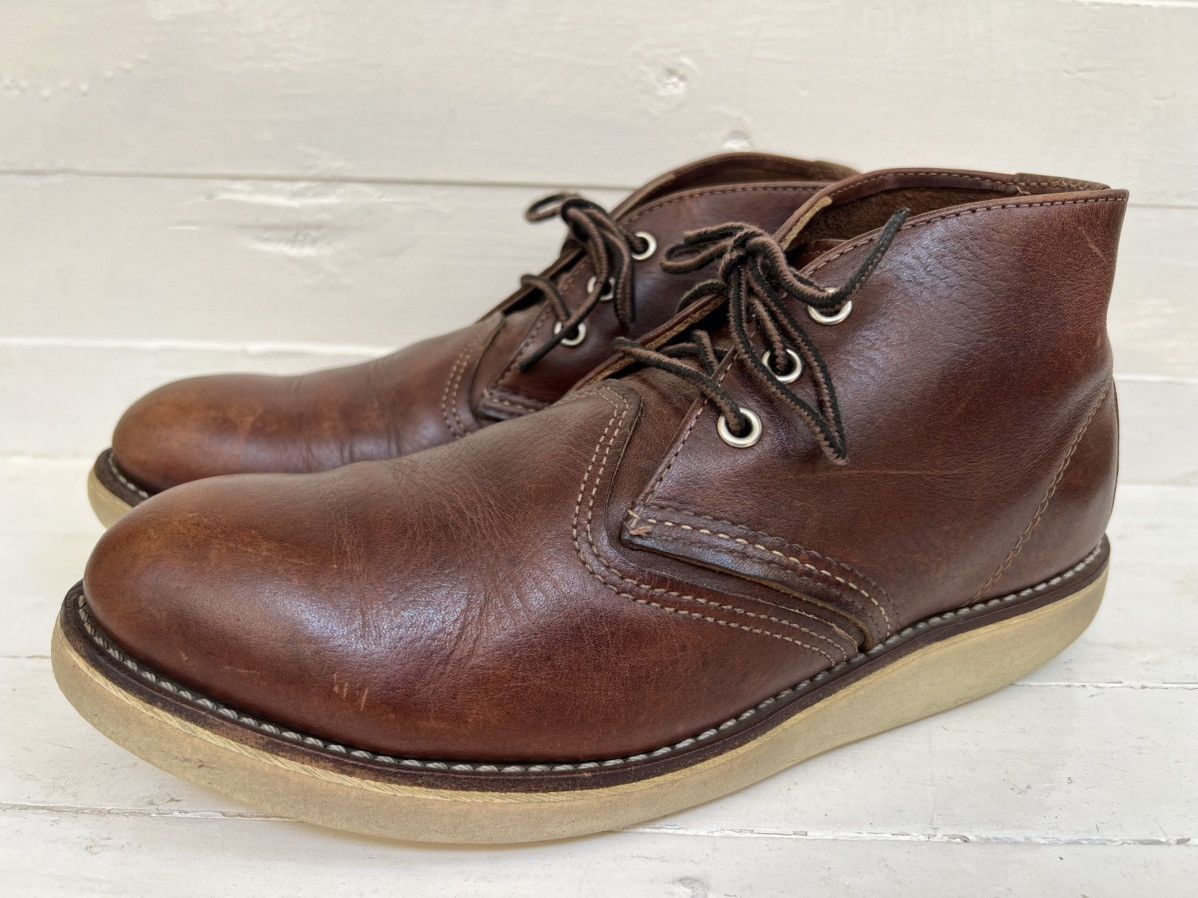 Red Wing Red Wing 3141 Chukka Briar Oil Slick Brown Leather Boots Size US 8 / EU 41 - 3 Thumbnail