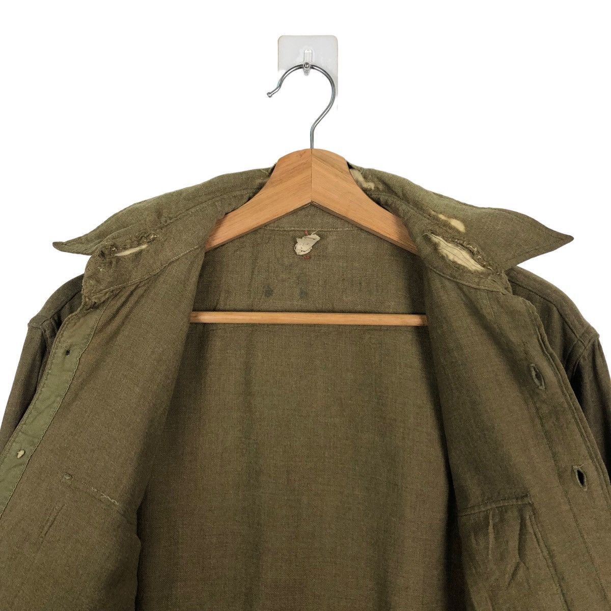 Vintage 🔥TRUE VINTAGE 40’s WORLD WAR WOOL ARMY JACKET Size M / US 6-8 / IT 42-44 - 10 Thumbnail