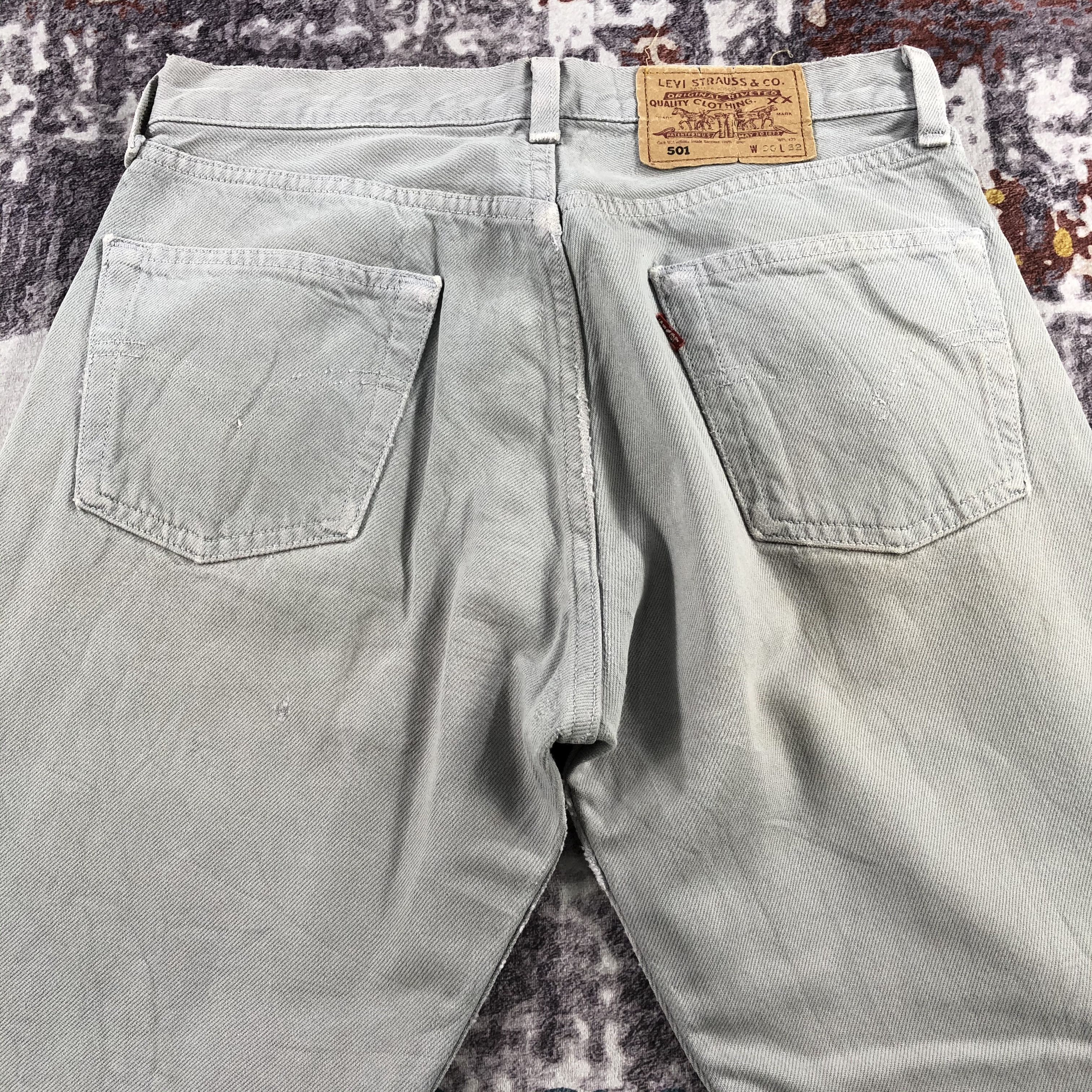Levi's × Vintage Vintage 90s Ash Grey Levis 501 Jeans-JM2537 Size US 29 - 5 Thumbnail
