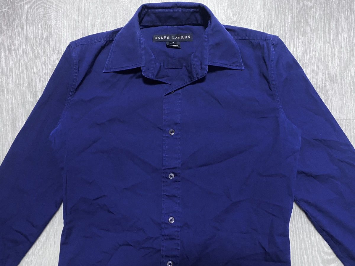 Ralph Lauren Black Label Ralph Lauren Black Label Navy Stretchy Luxury Blouse Shirt Size XS / US 0-2 / IT 36-38 - 9 Thumbnail
