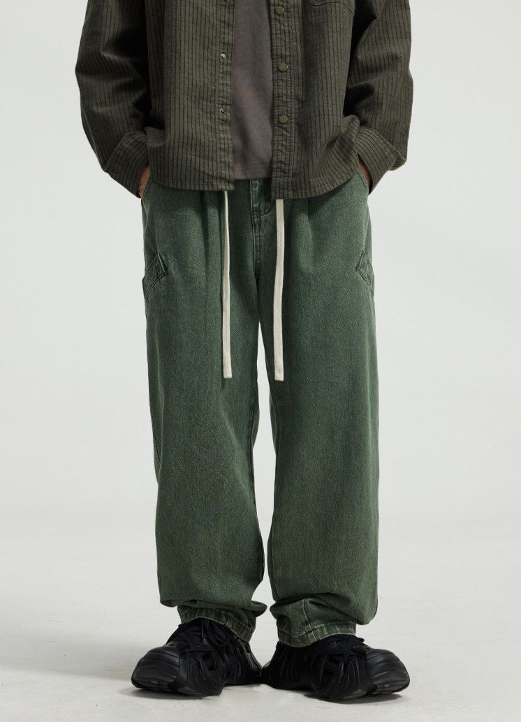 Japanese Brand × Jean Elastic Japanese Streetwear Cargo Pants Size US 31 - 2 Thumbnail