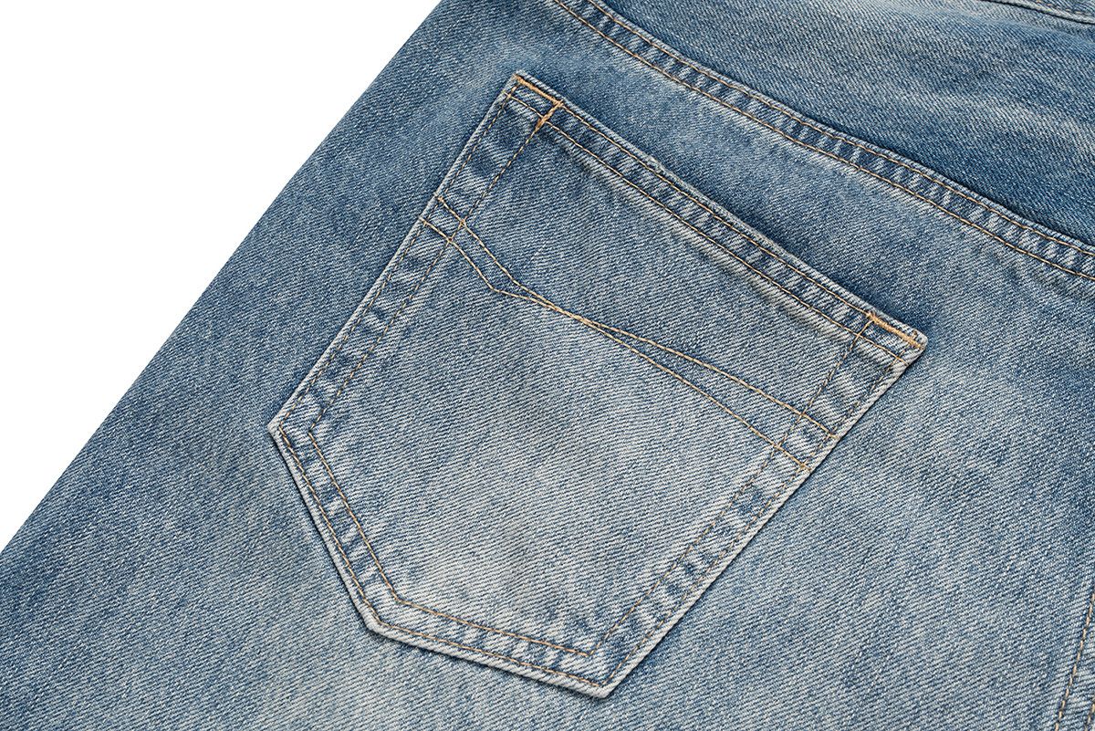 Japanese Brand × Jean High street ripped frayed damage jeans Size US 31 - 8 Thumbnail