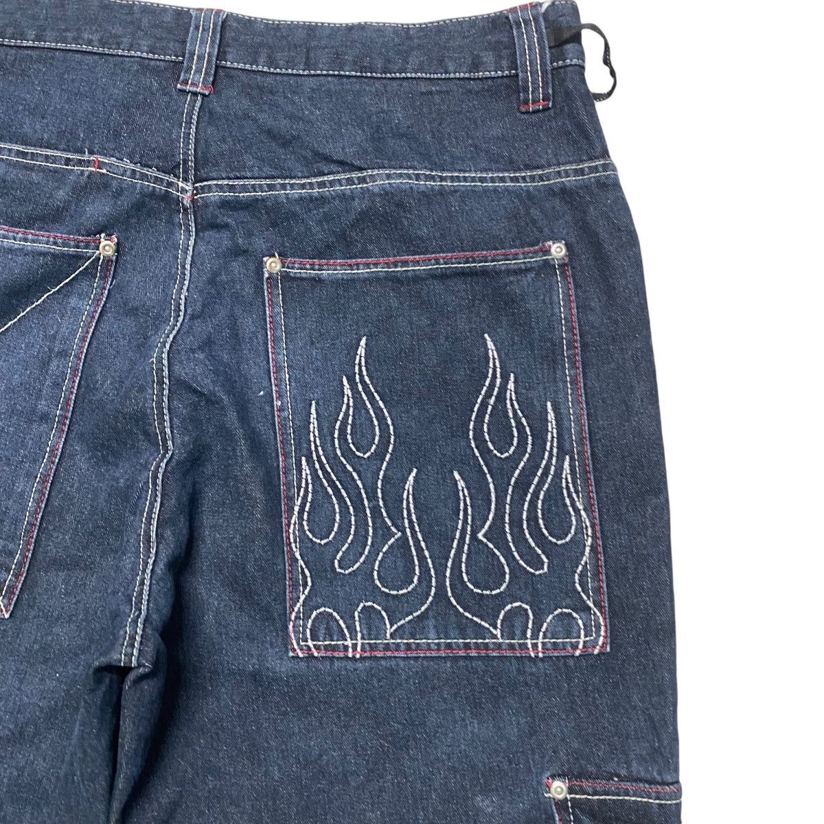 Vintage Vintage BRASS HITHER Denim Baggy Flame Dragon Jeans Size US 36 / EU 52 - 14 Thumbnail