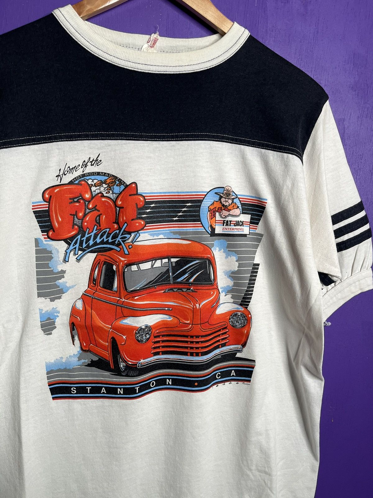 Vintage 80s Stanton home of the fat attack t-shirt
