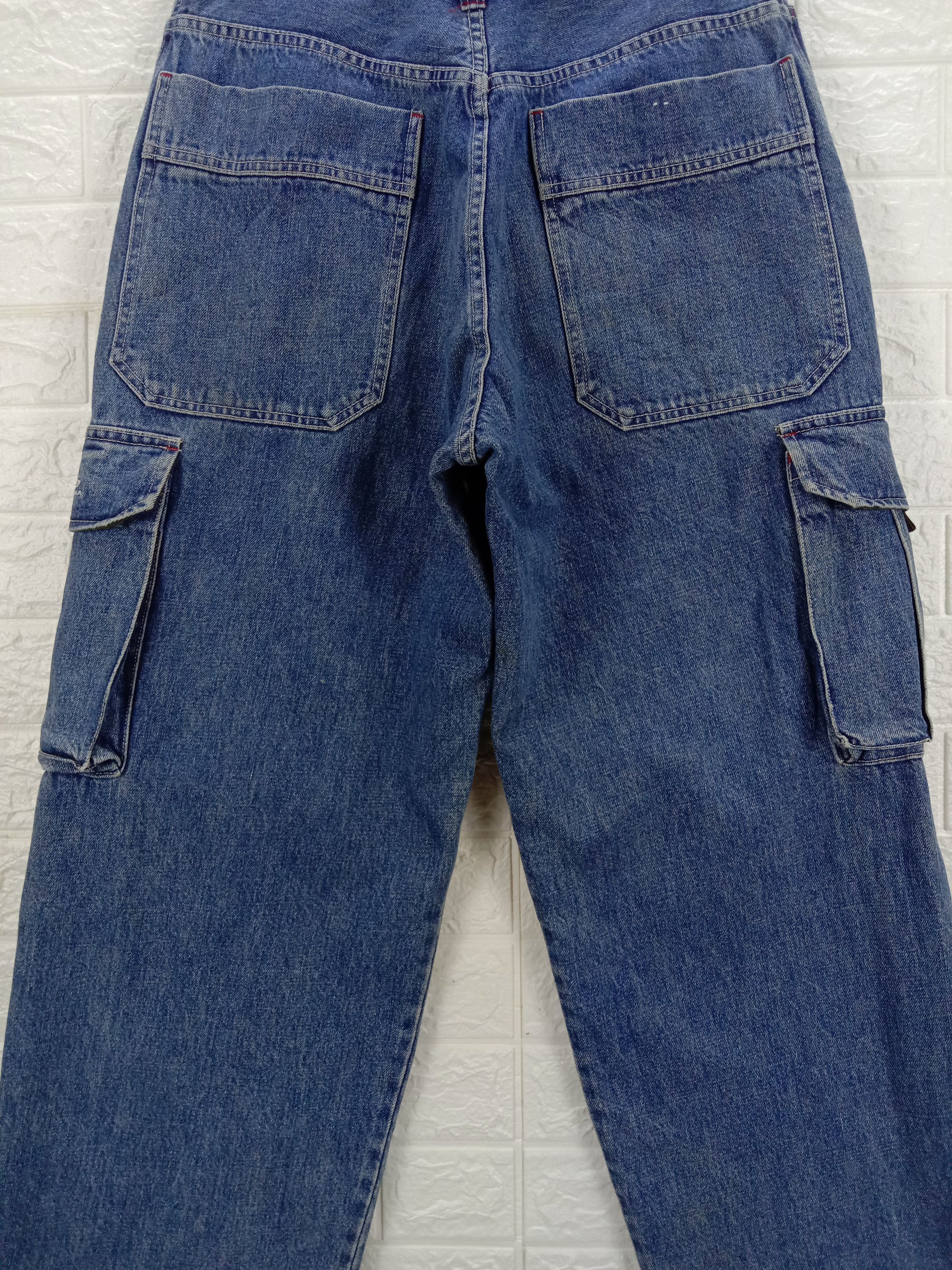 Japanese Brand Vintage Japanese Piko Wide Multi Pocket Cargo Baggy Jeans Size US 31 - 7 Thumbnail