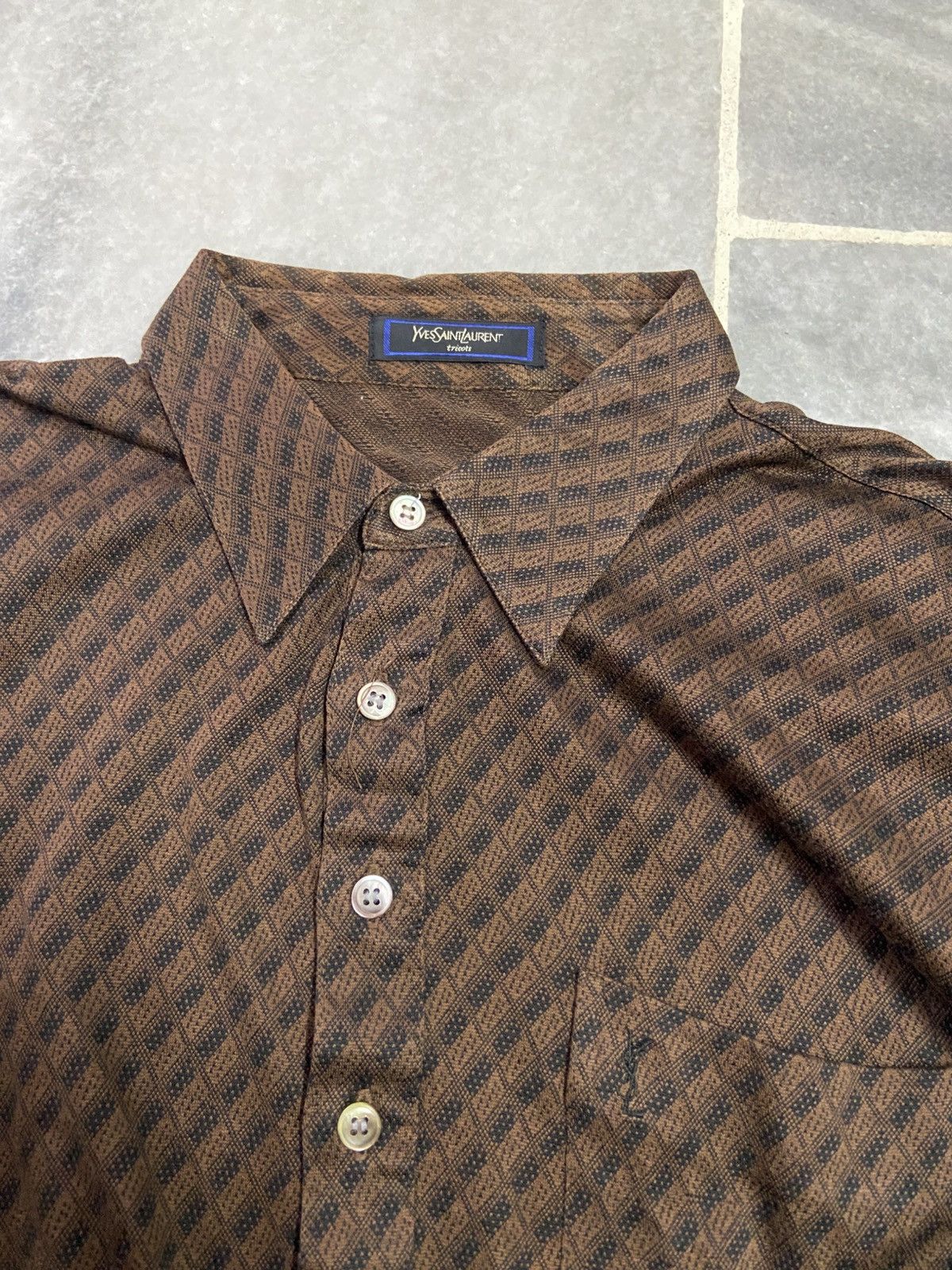 Yves Saint Laurent Vintage Yves Saint Laurent Polo Shirt Long Sleeve YSL Size US M / EU 48-50 / 2 - 4 Thumbnail