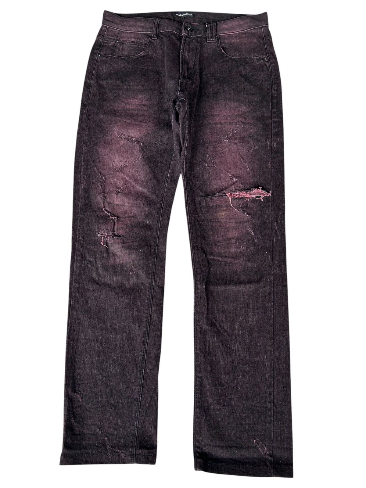 If Six Was Nine × Le Grande Bleu (L.G.B.) × semanticdesign Semantic Design Distressed Japanese Punk Style ☠️☠️ Size US 32 / EU 48 - 1 Thumbnail