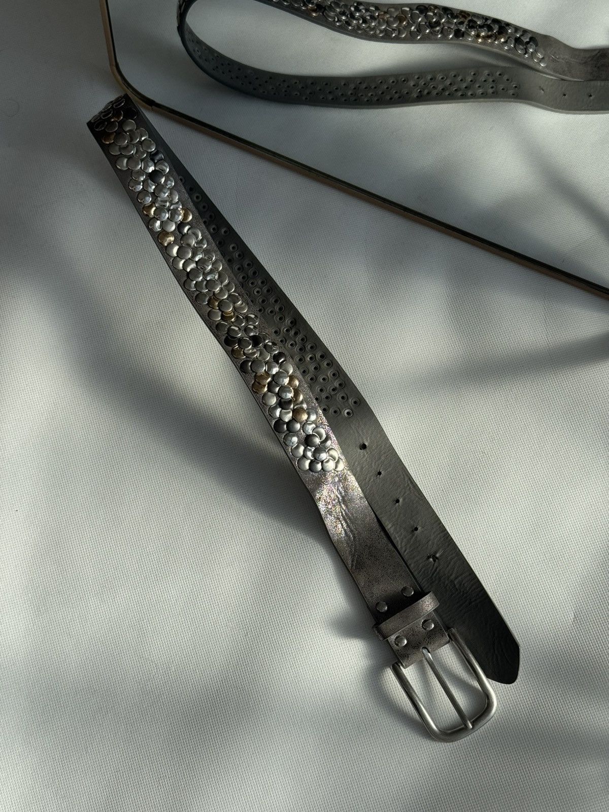Hysteric Glamour Vintage Belts Y2K Rhinestones Punk leather belt Japanese Size ONE SIZE - 12 Thumbnail