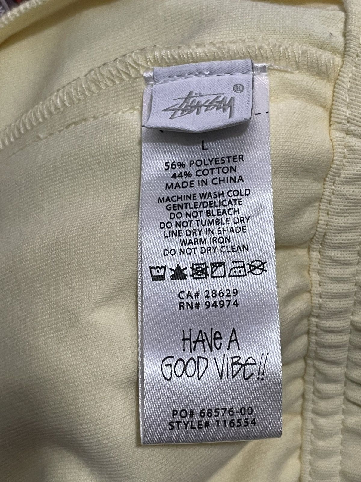 Stussy Stussy light yellow track plants pleated polyester Size US 34 / EU 50 - 10 Thumbnail