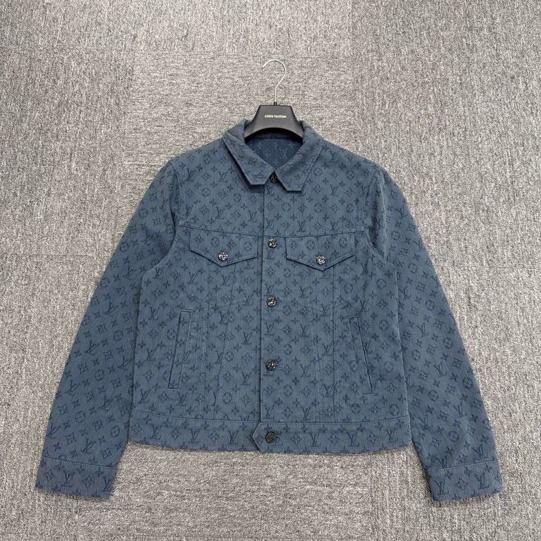 Louis Vuitton Louis Vuitton Blue Monogram Denim Jacket - dmc Size US M / EU 48-50 / 2 - 1 Thumbnail