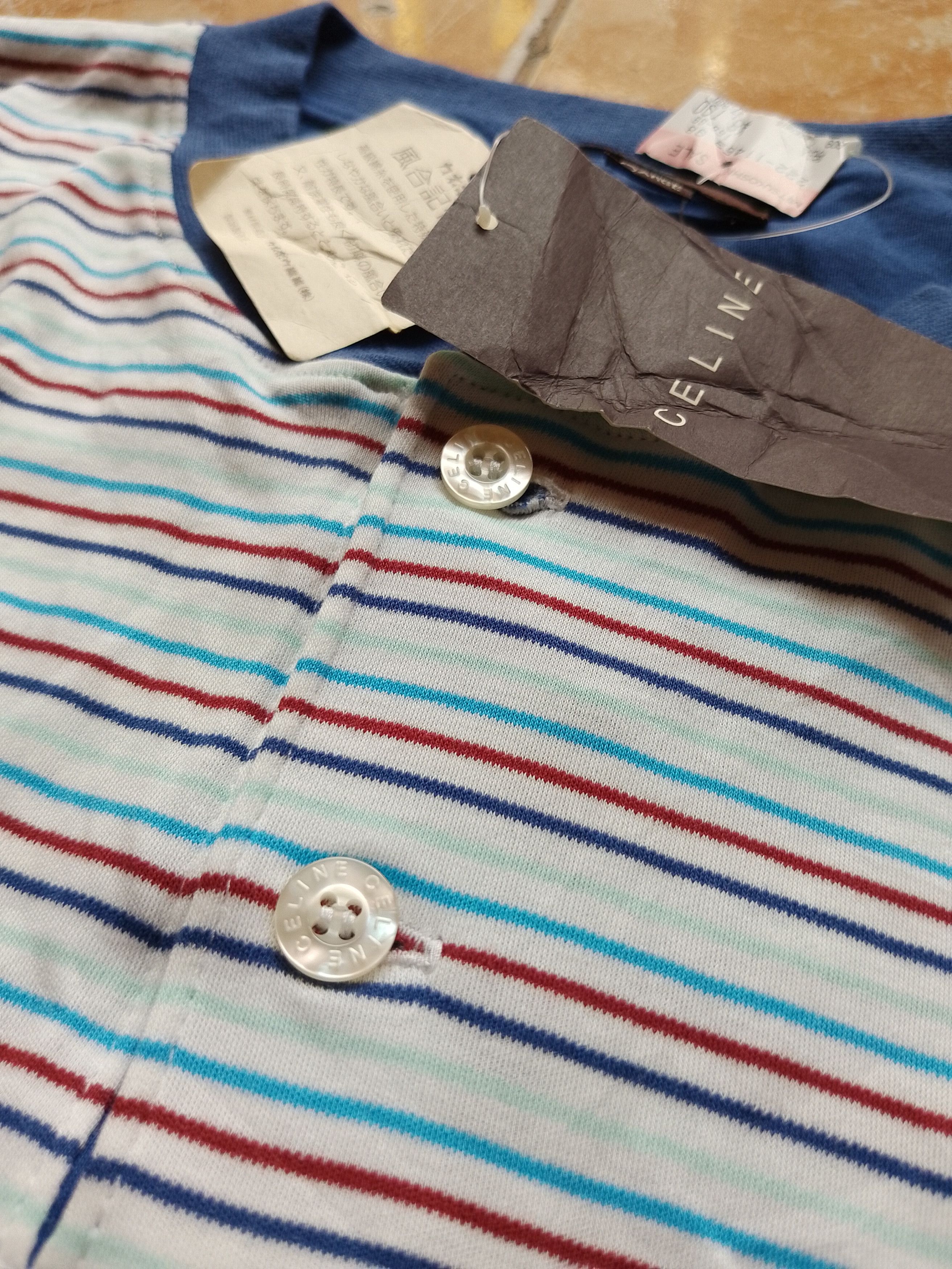 Celine Vintage Celine Longsleeve Stripe Renown Co. Ltd Size US L / EU 52-54 / 3 - 2 Thumbnail