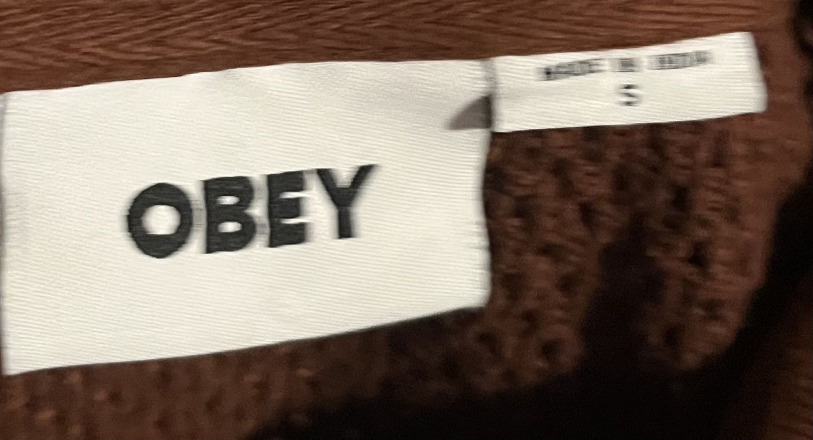 Obey Obey Mens Open Knit Mesh rolling Quarter Zip Polo Shirt Size US S / EU 44-46 / 1 - 3 Thumbnail