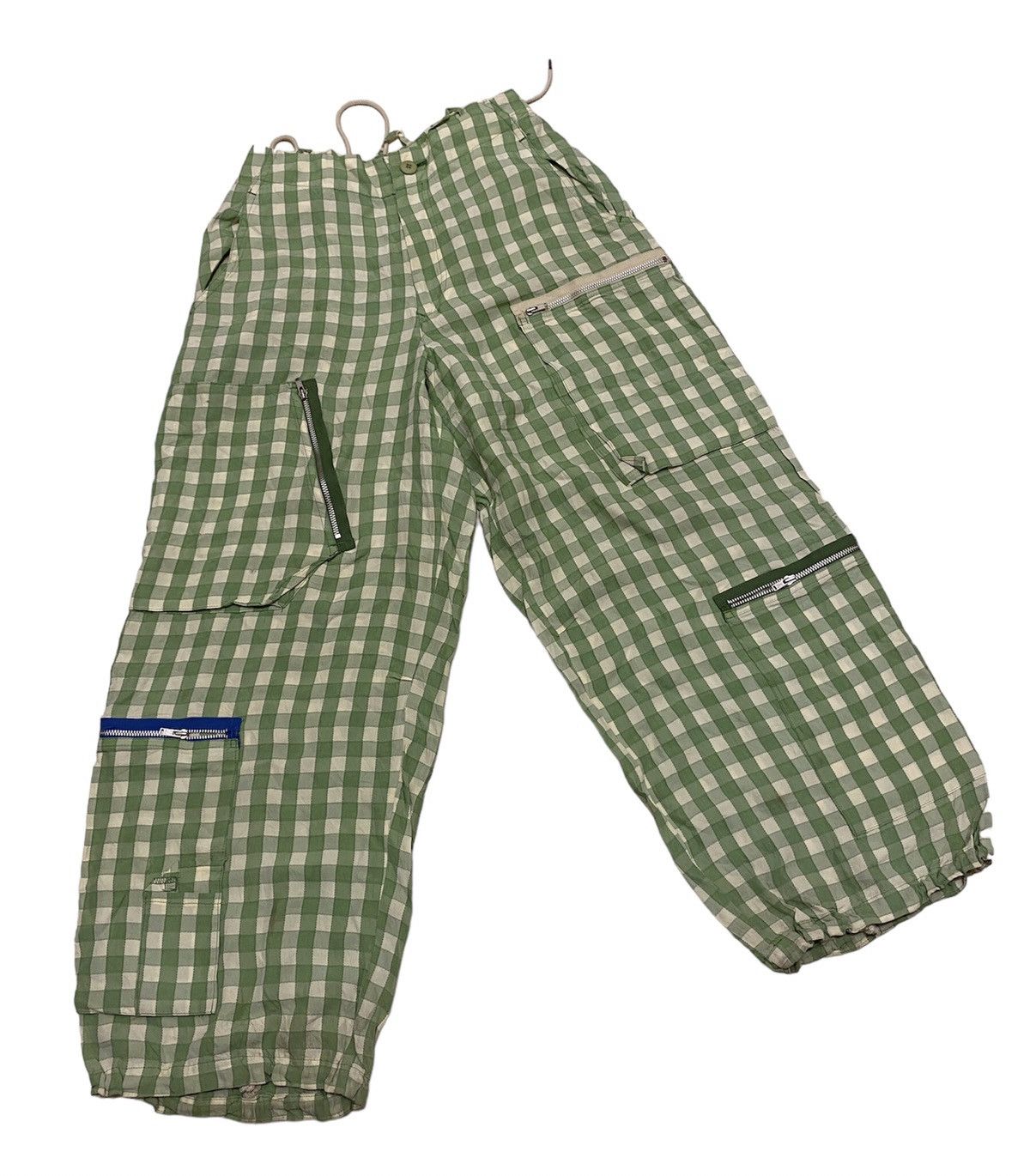 Issey Miyake Vtg issey miyake IS gingham balloon cargo pants Size US 26 / EU 42 - 2 Thumbnail