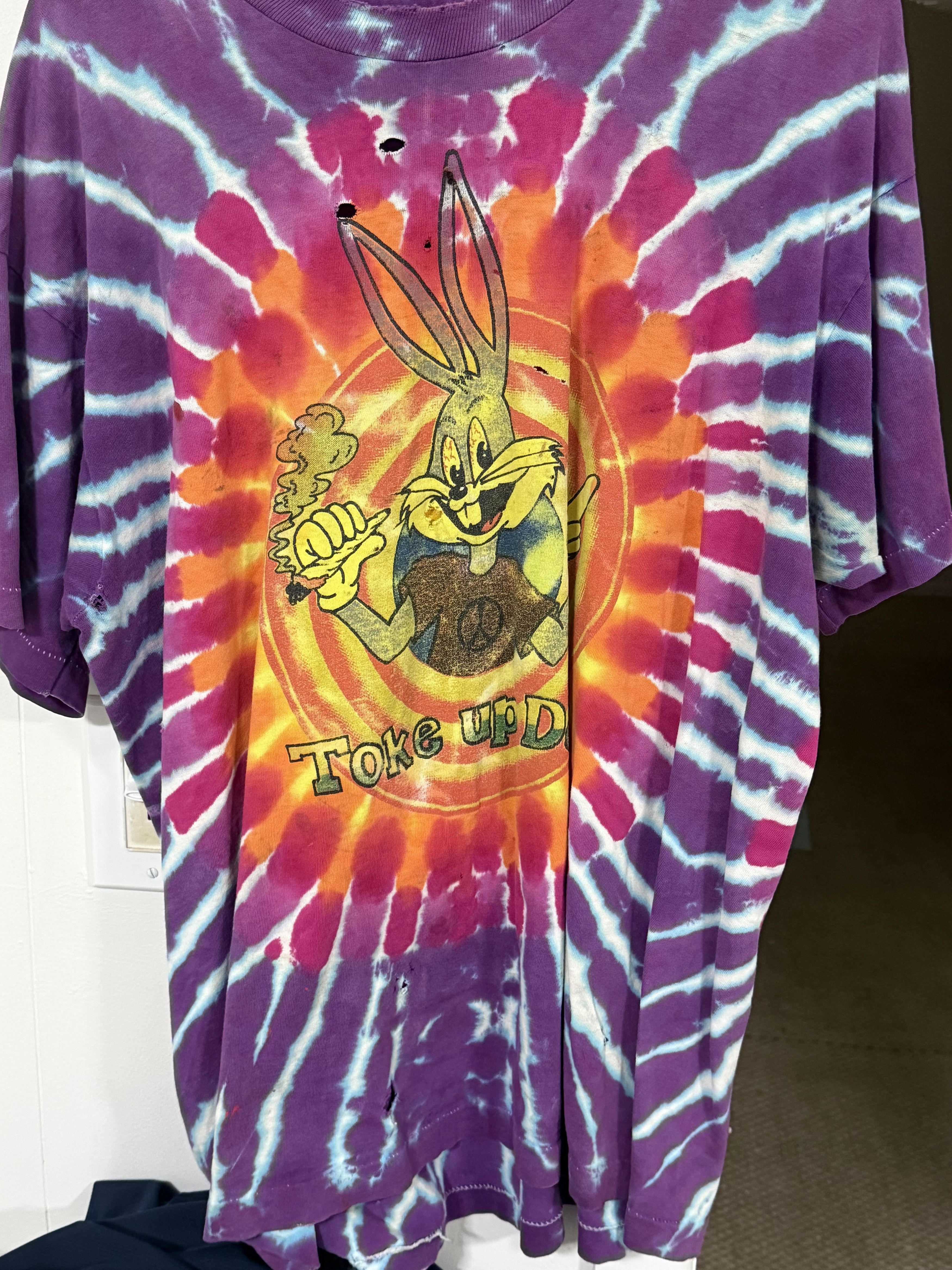 Fruit Of The Loom Shroomy toons very vintage early 90s late 80s distressed Size US XL / EU 56 / 4 - 1 Thumbnail